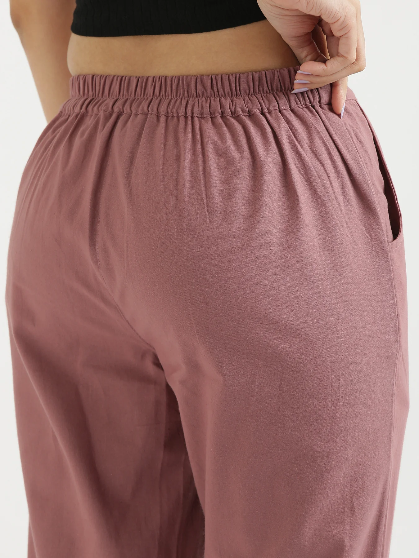 Everyday Cotton Pants - Rose Taupe