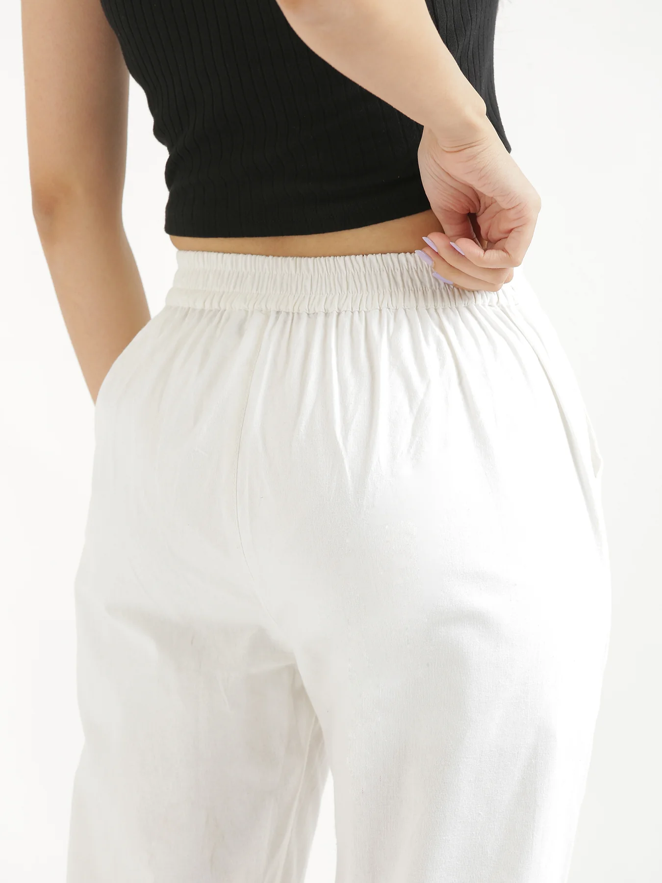 Everyday Cotton Pants - White