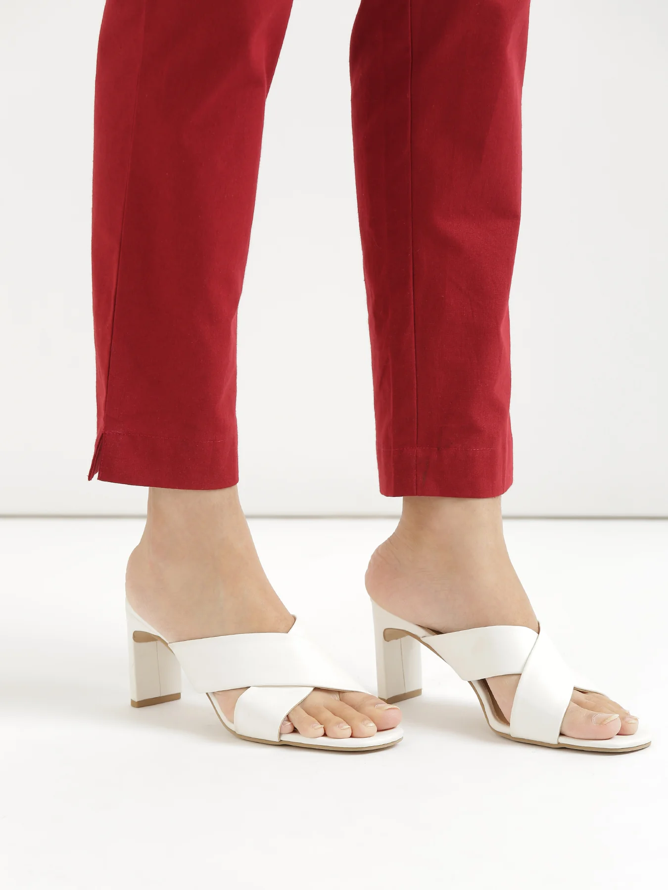 Everyday Cotton Pants - Maroon