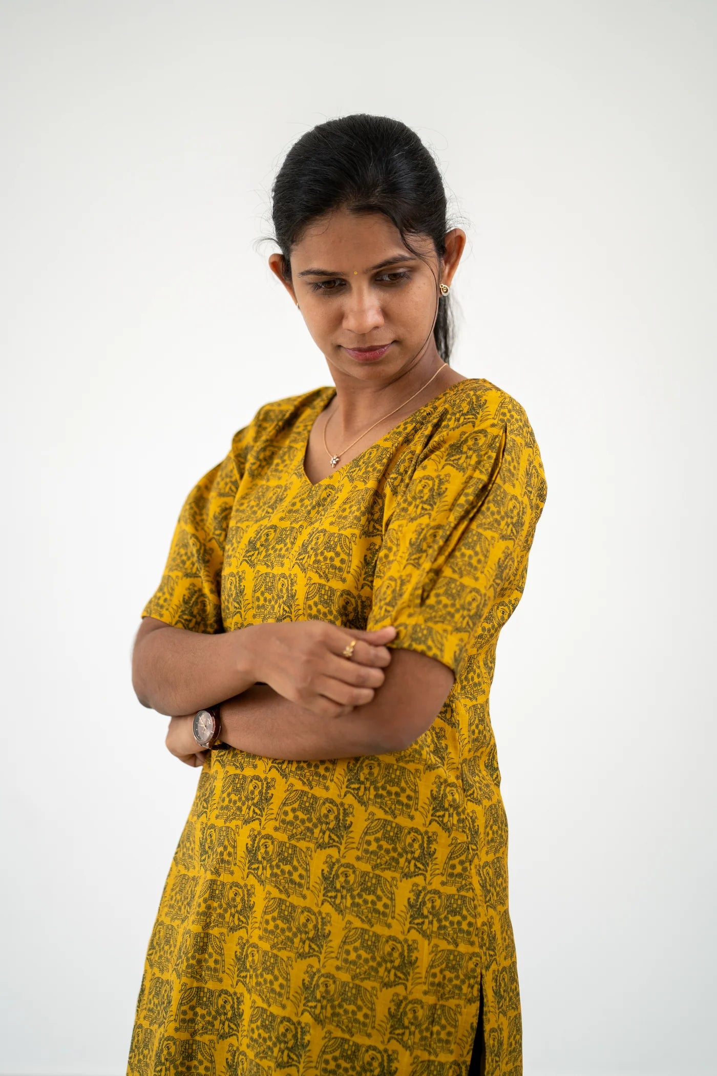 Eilaa - Amber Bloom Banaras Top
