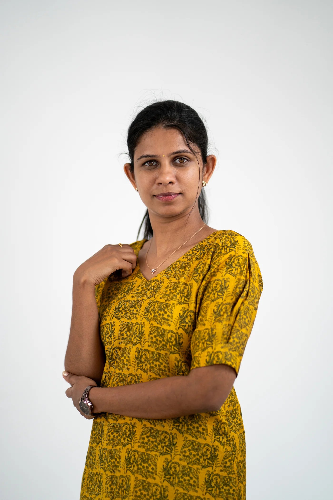 Eilaa - Amber Bloom Banaras Top