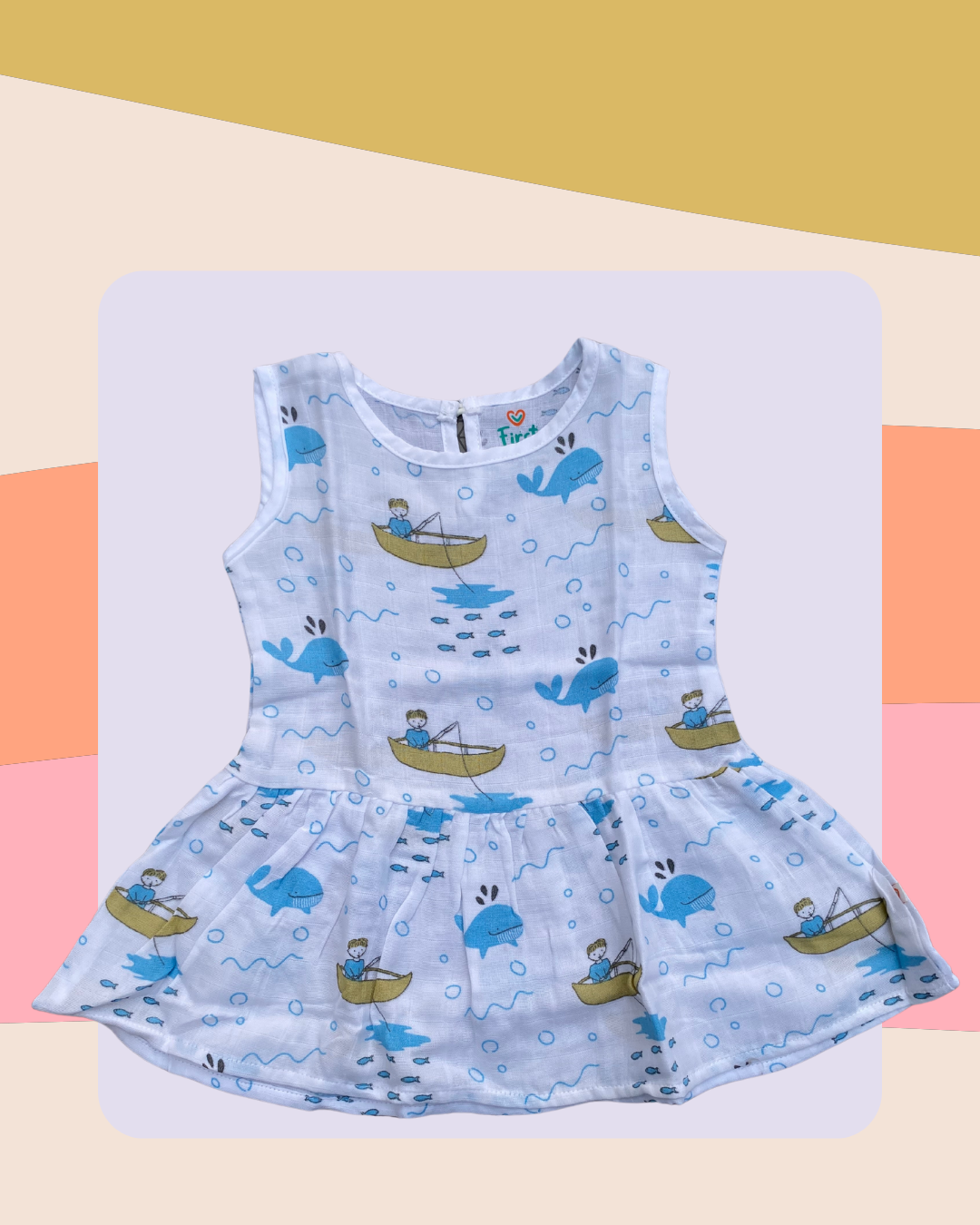 Infant Muslin Frock ( F12 )