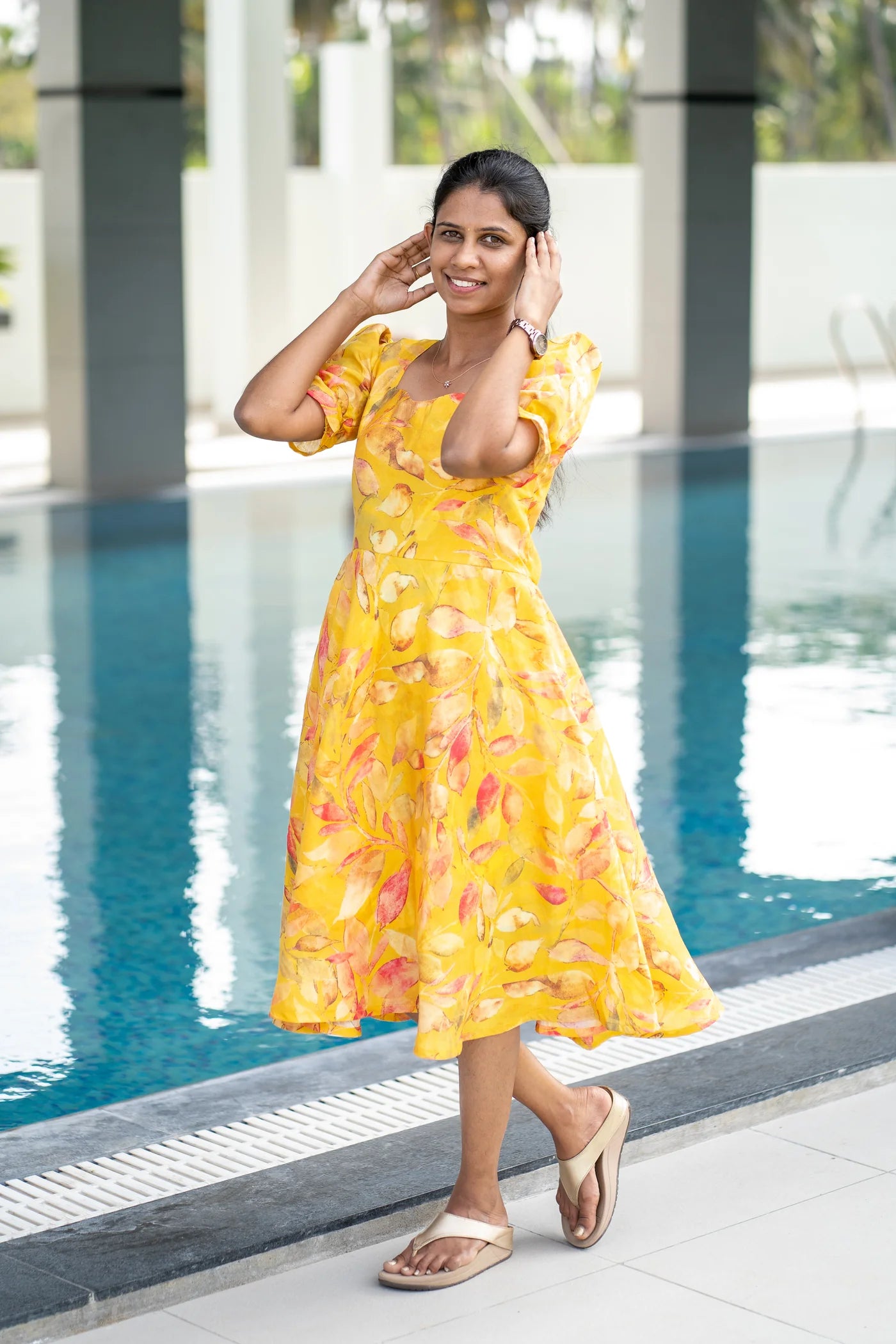 Eilaa - Lemon Dusk Gown