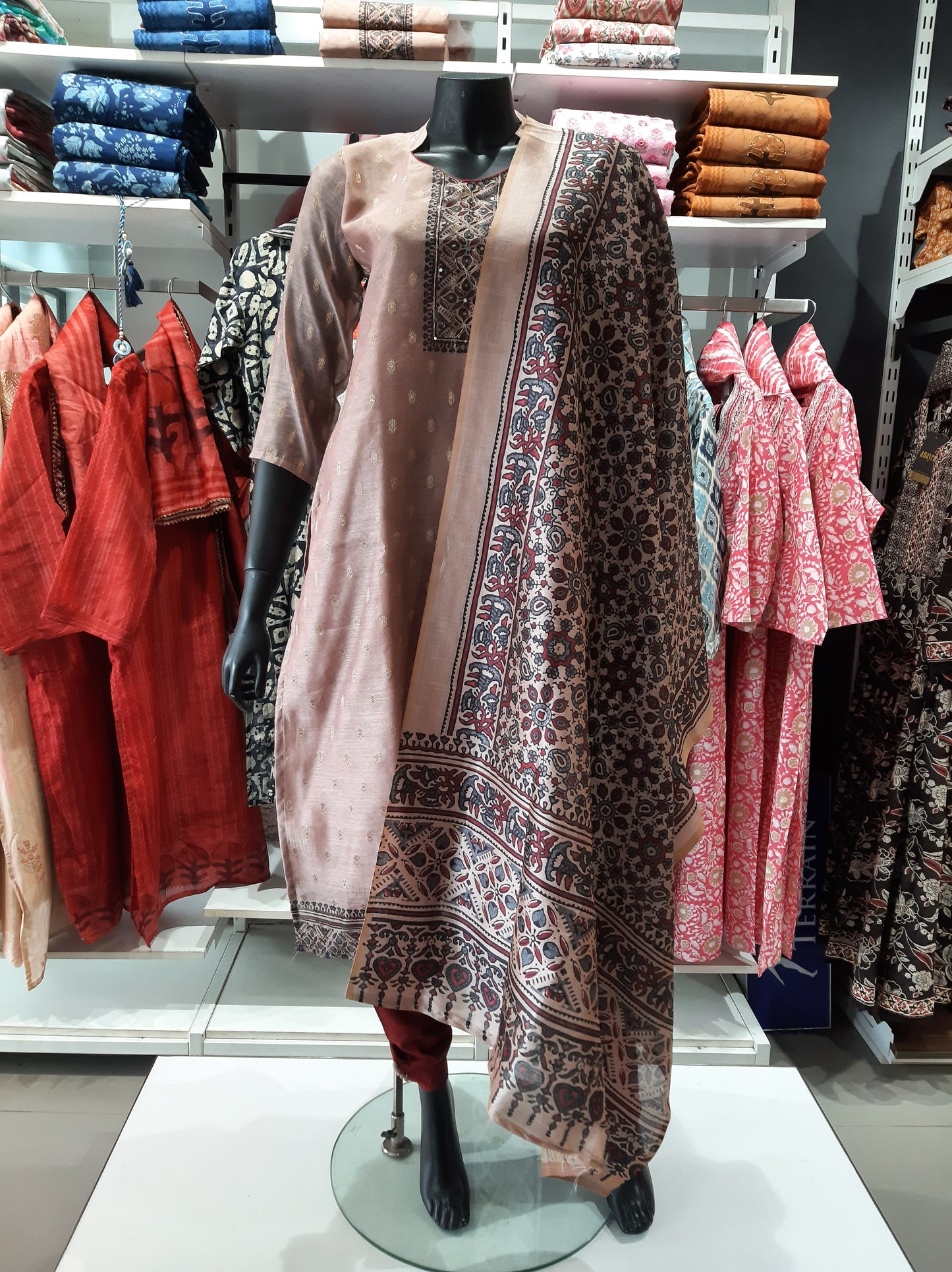 3 PCS KURTHI SET 1791013BROWN