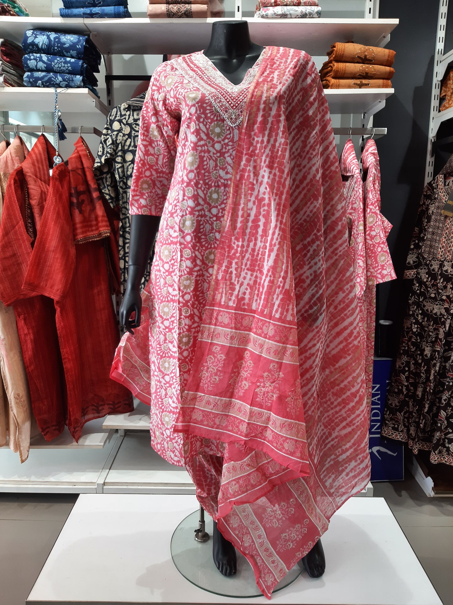 2991103PINK - Womens KURTHI SET