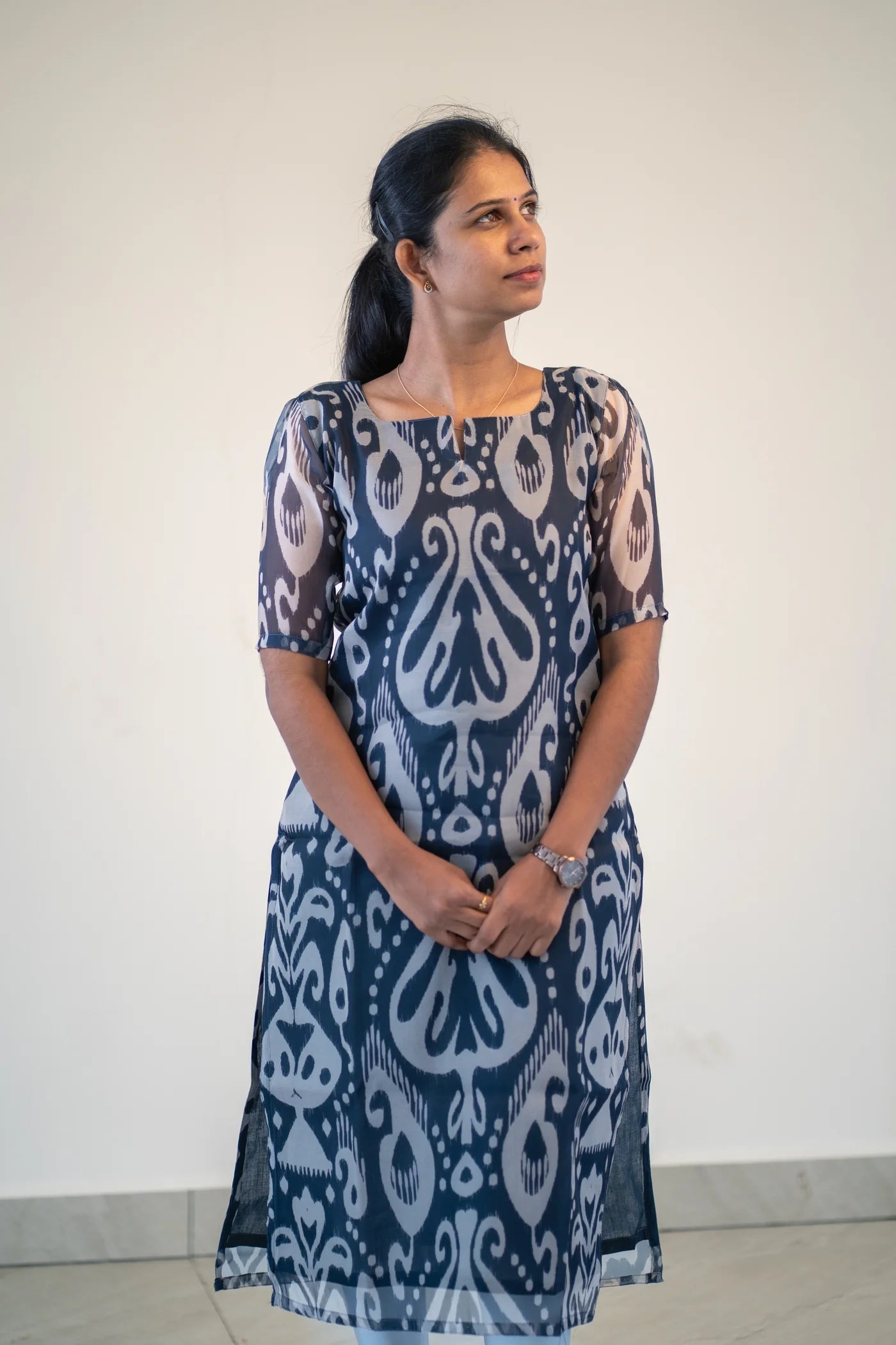 Eilaa - Mystic Indigo Organza Top