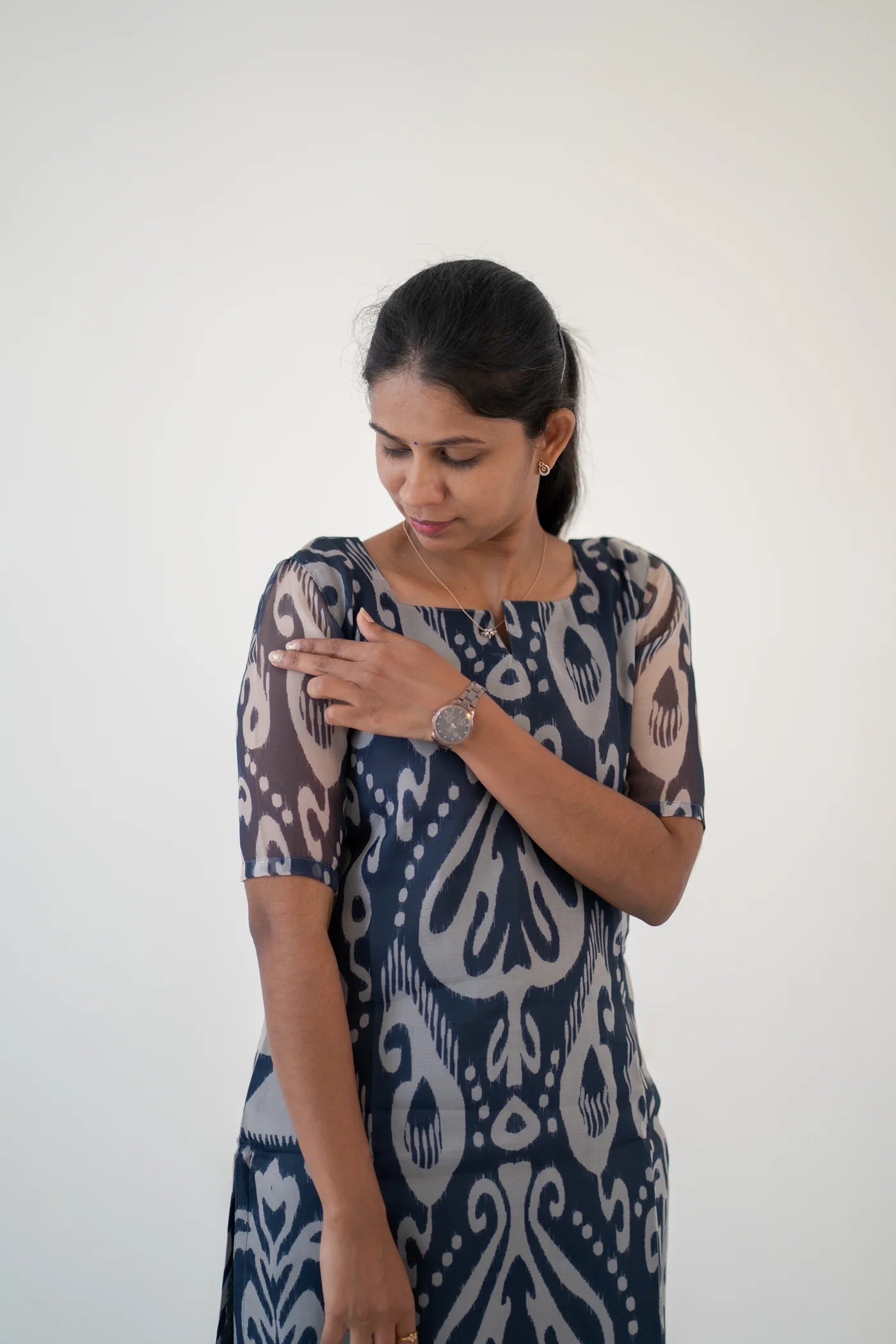 Eilaa - Mystic Indigo Organza Top