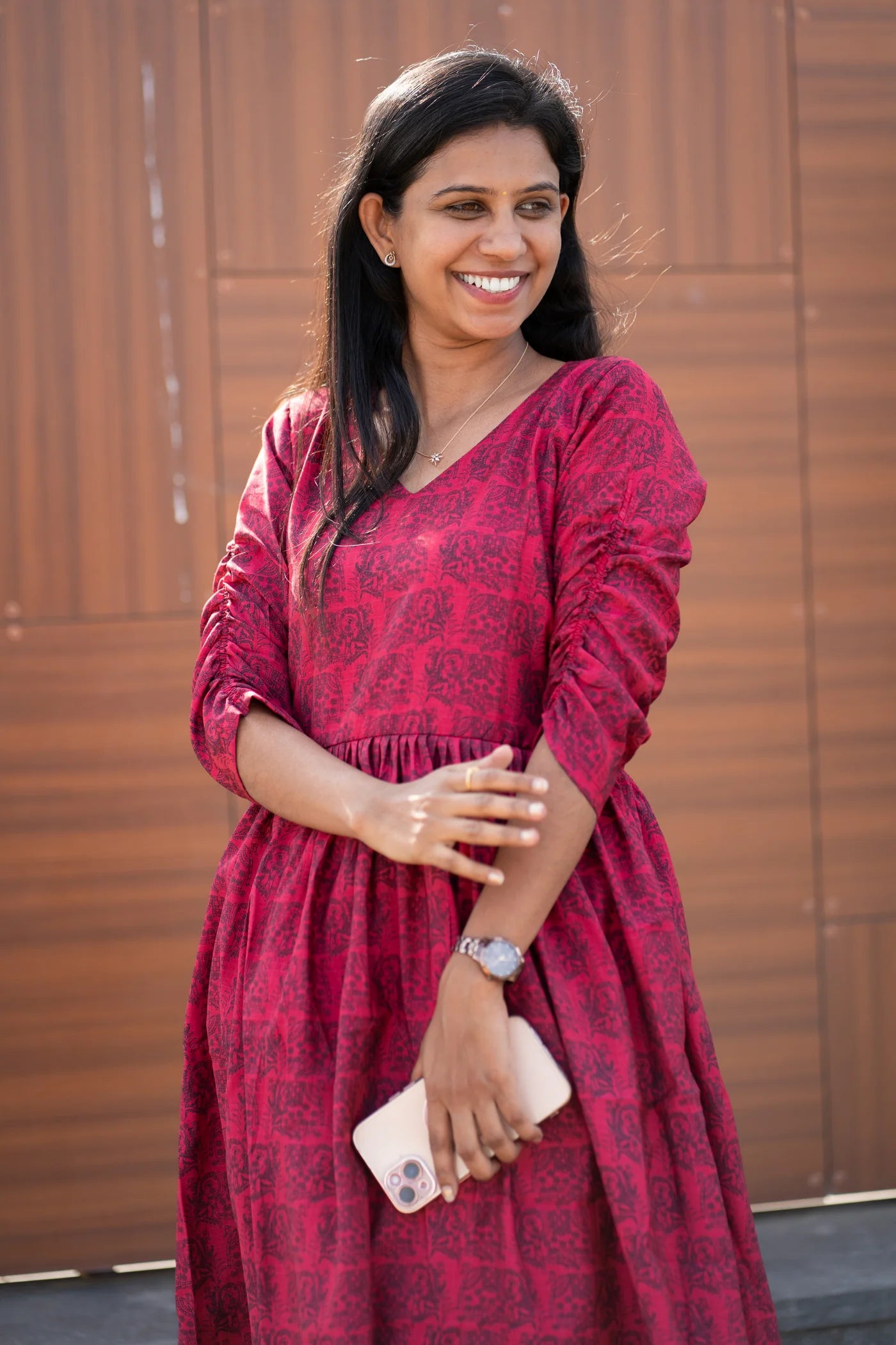 Eilaa - Crimson Grace Gown