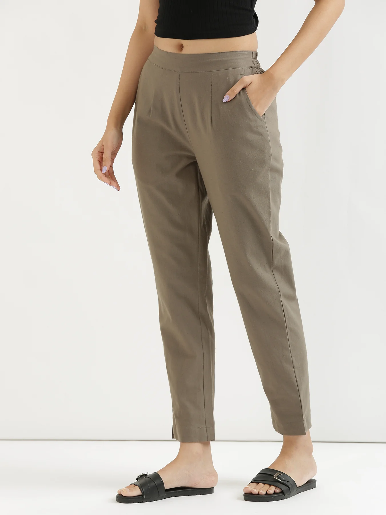 Everyday Cotton Pants - Grey