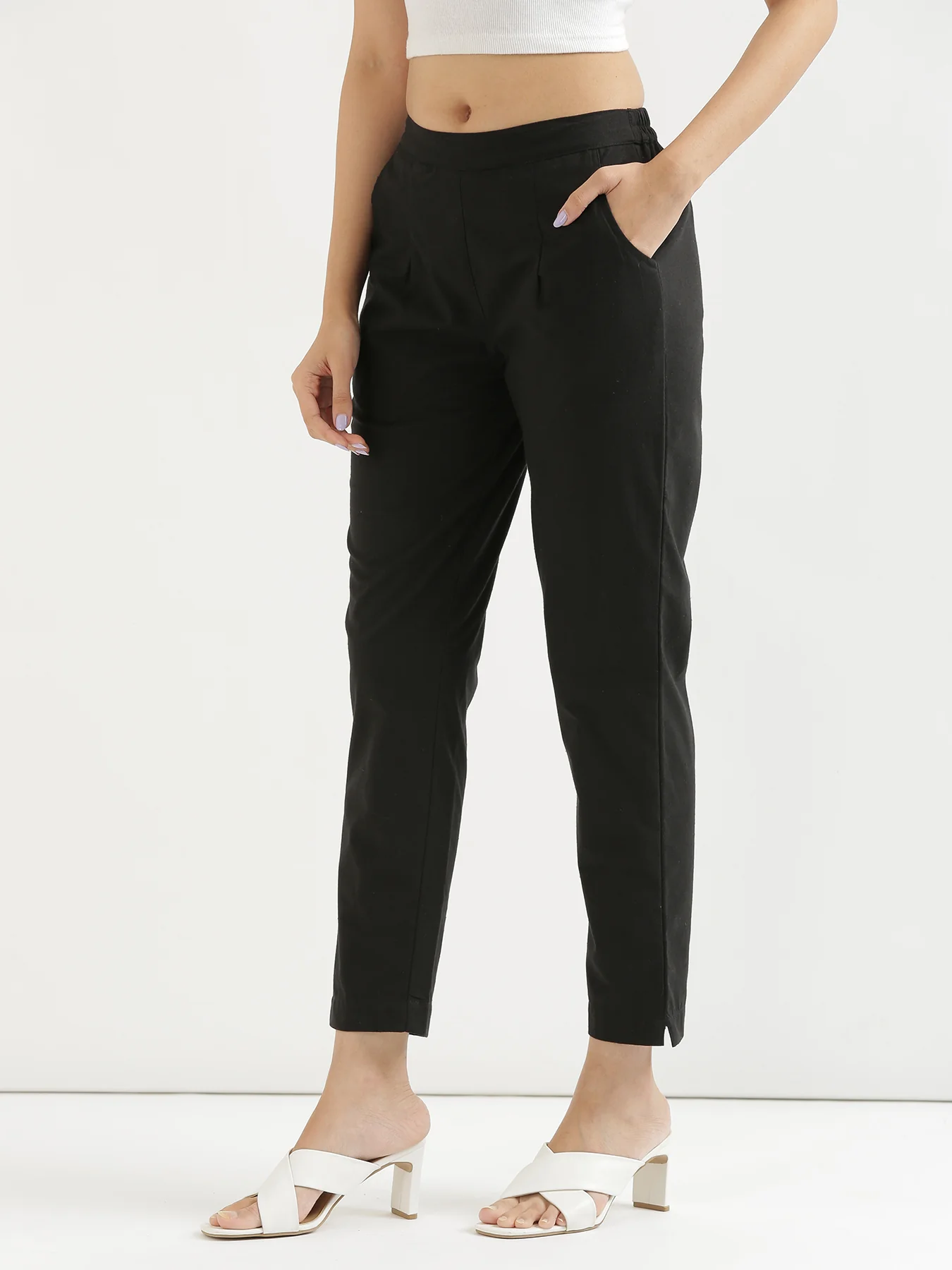 Everyday Cotton Pants - Black