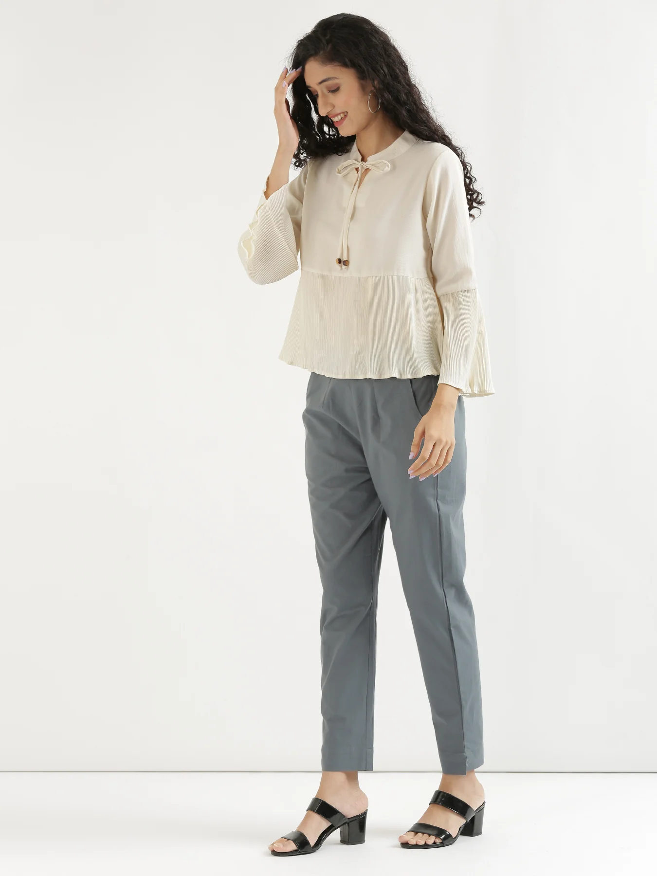 Everyday Cotton Pants - Cement Grey