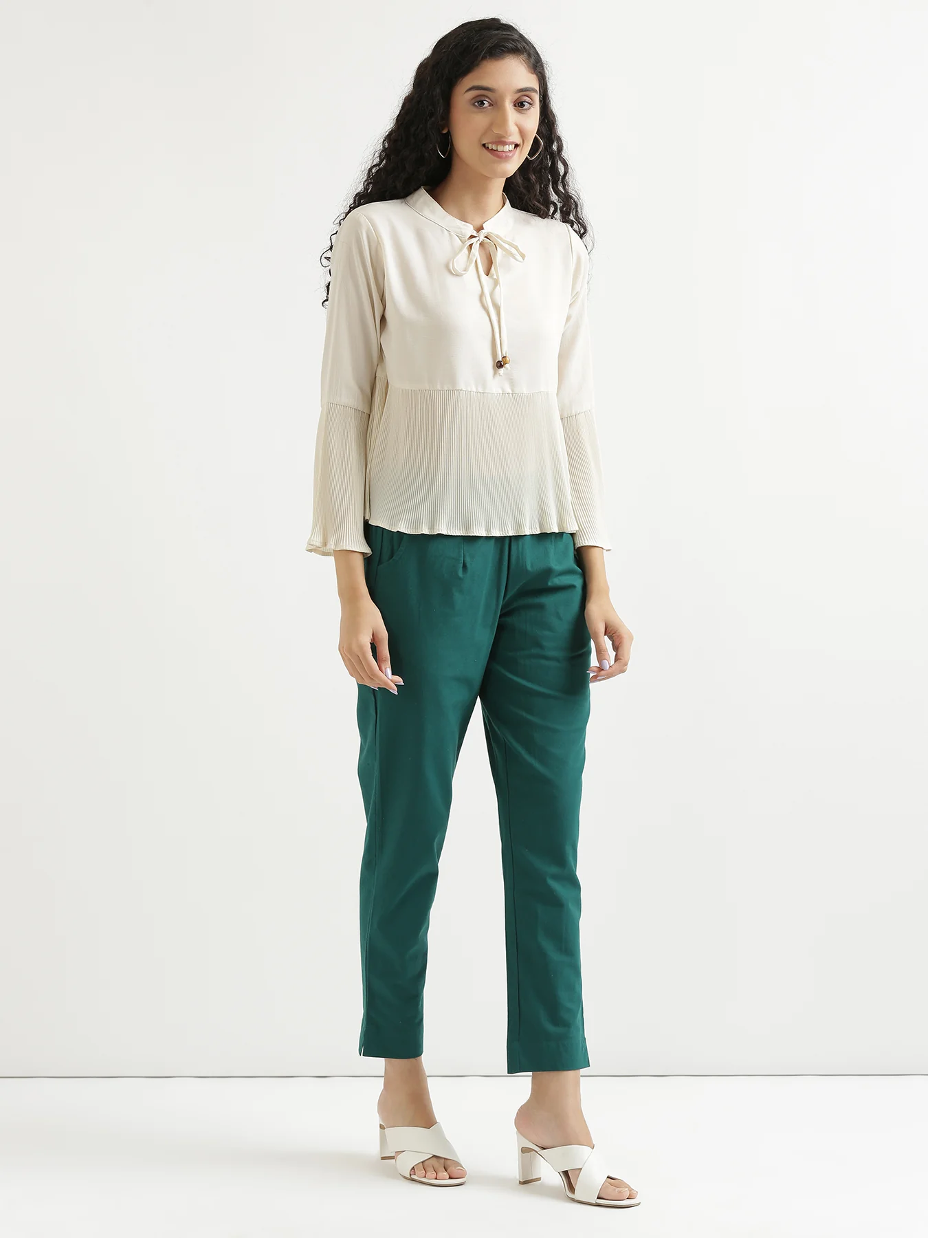 Everyday Cotton Pants - Bottle Green