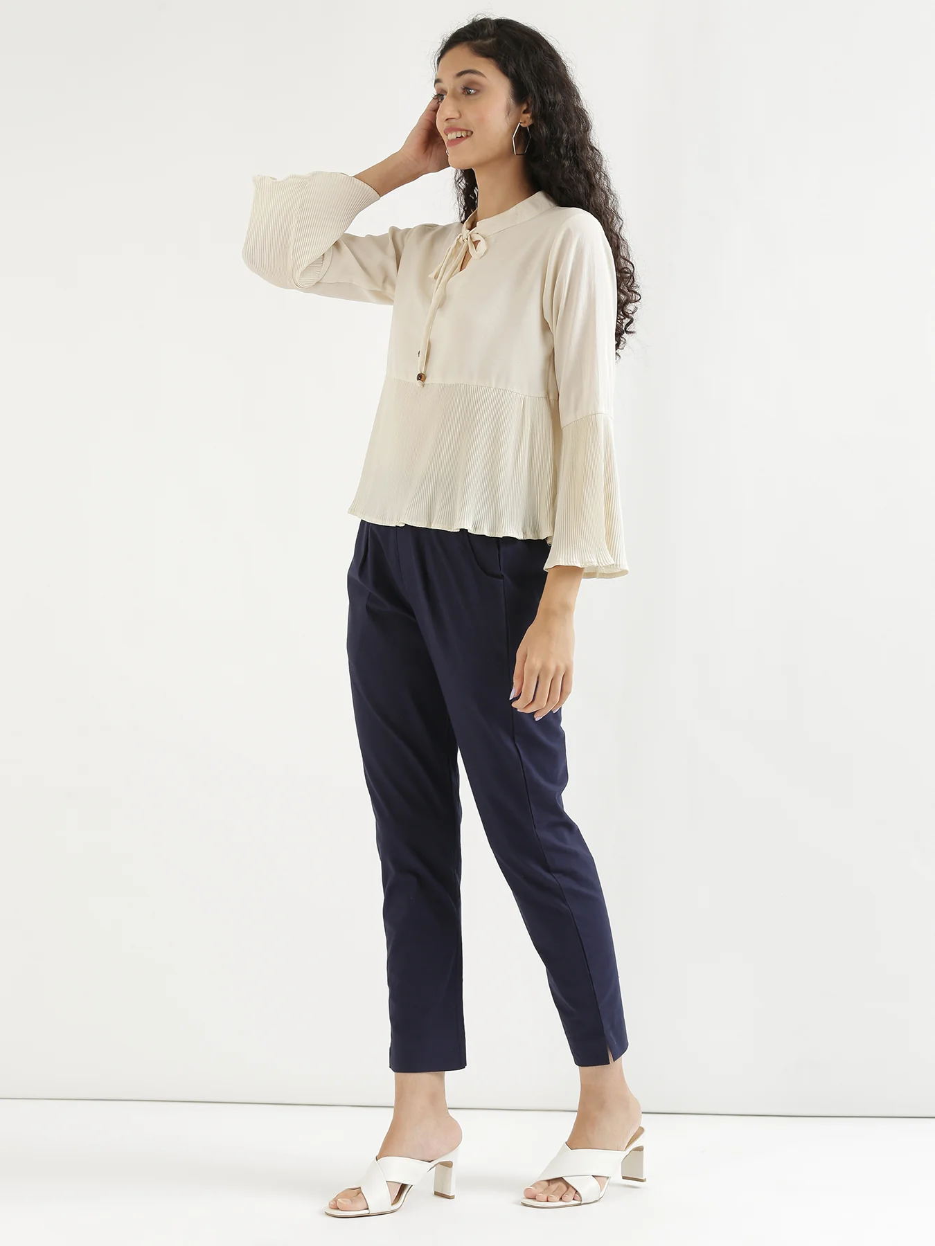 Everyday Cotton Pants - Navy Blue