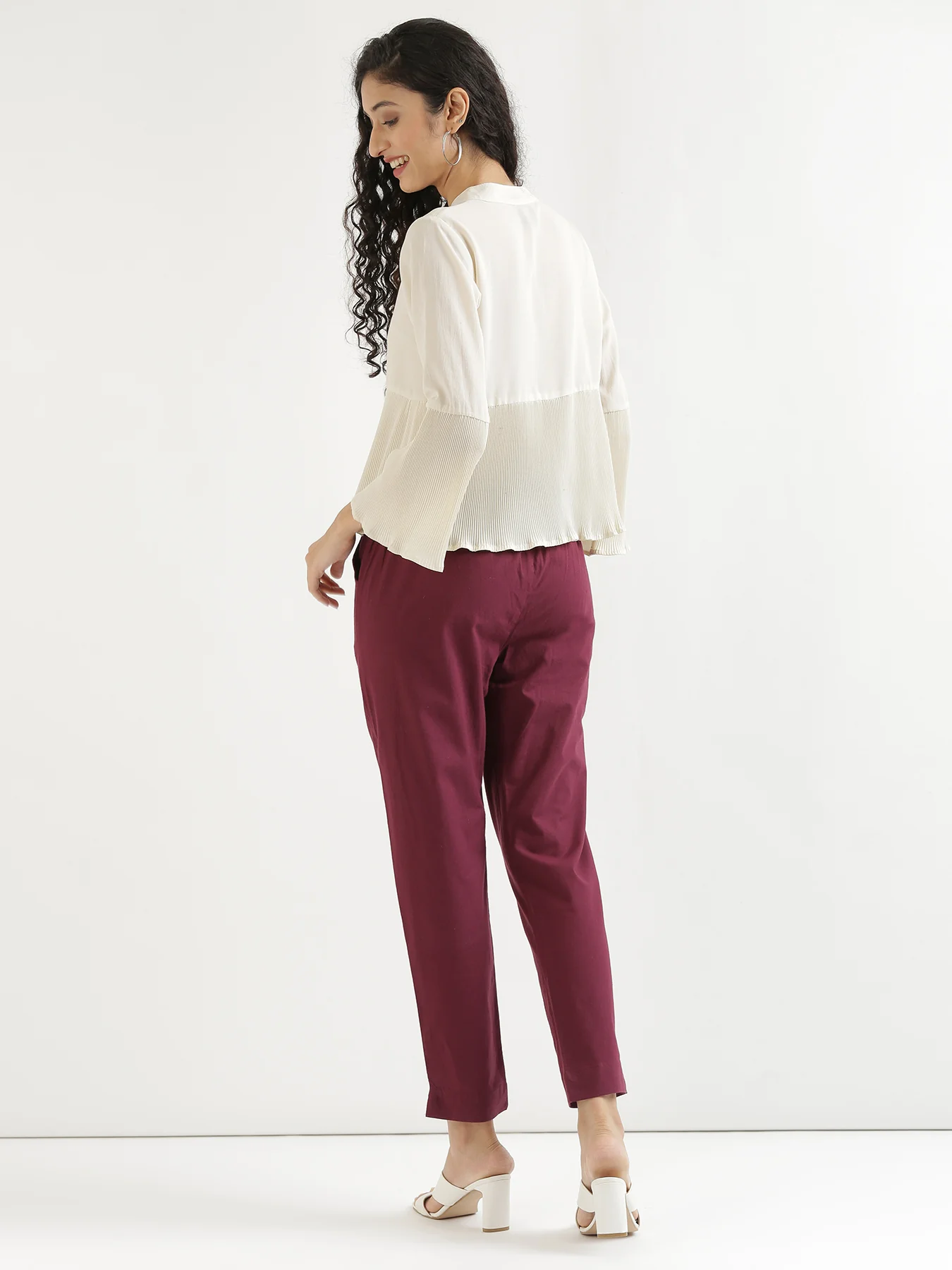 Everyday Cotton Pants - Wine