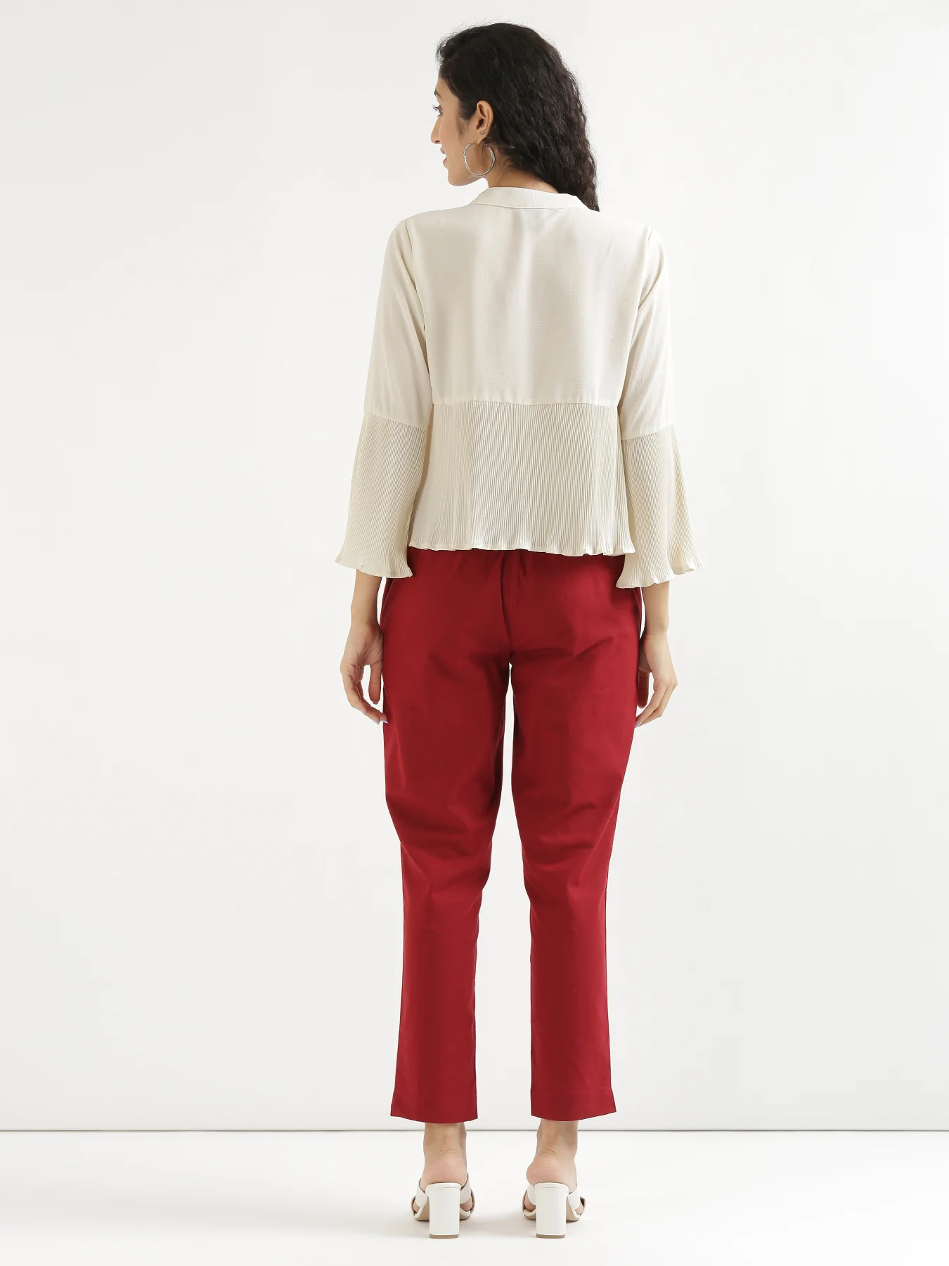 Everyday Cotton Pants - Maroon