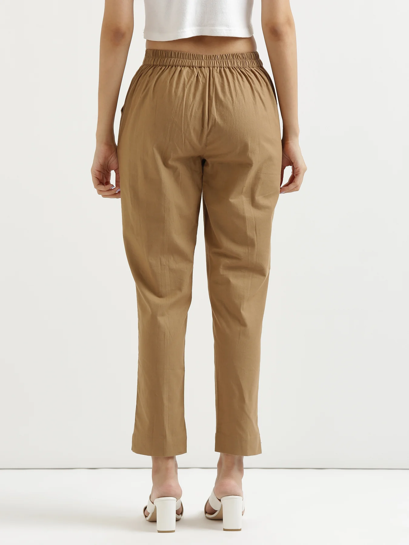 Everyday Cotton Pants - Coffee brown