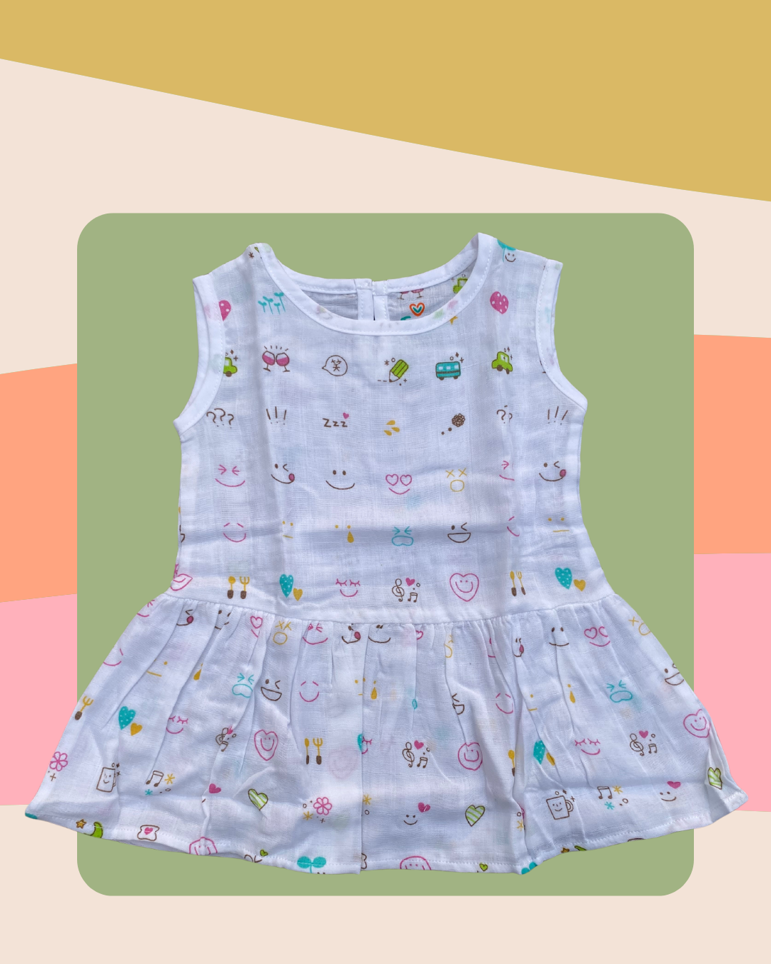 Infant Muslin Frock ( F12 )