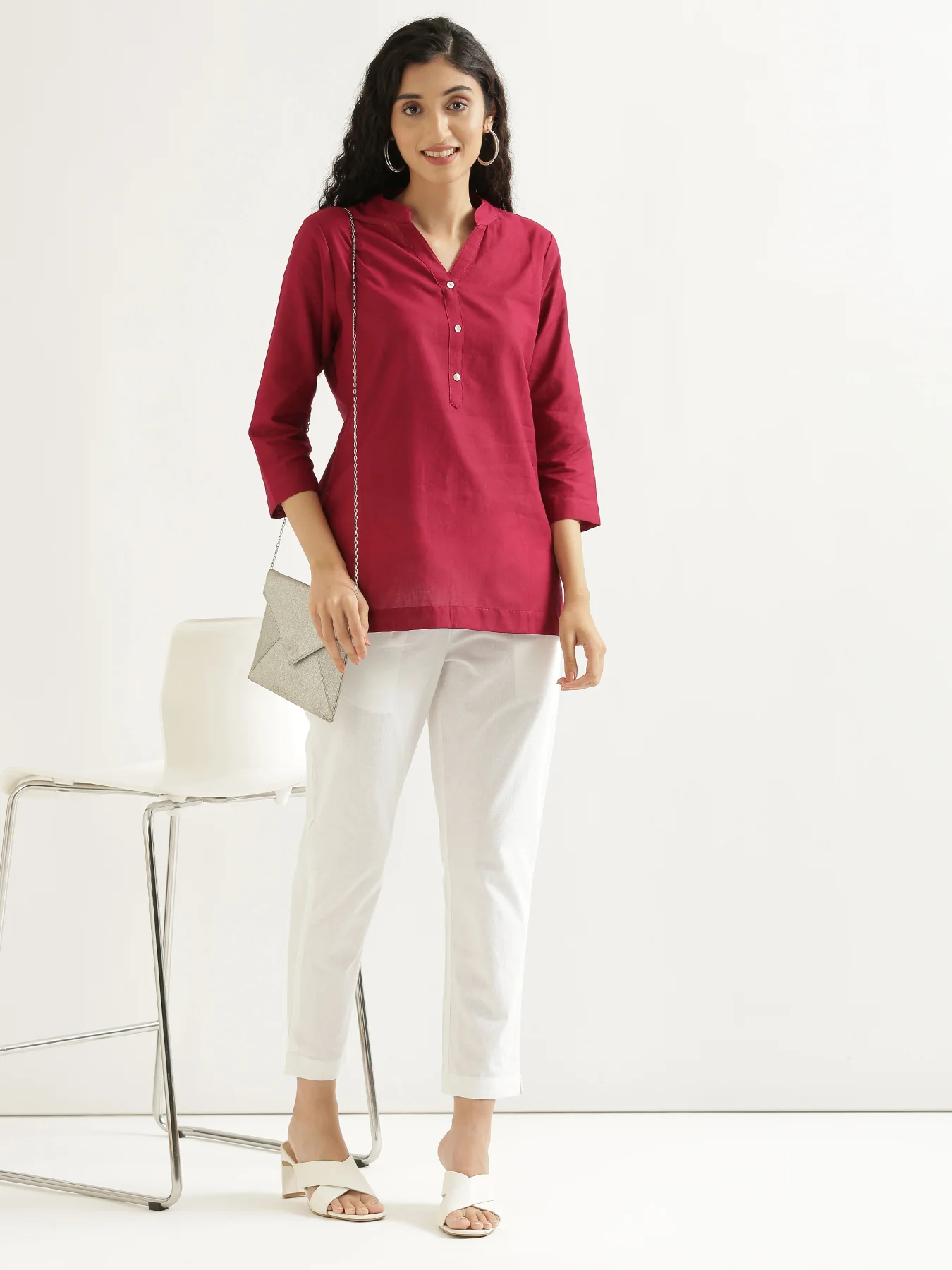 Everyday Cotton Pants - White