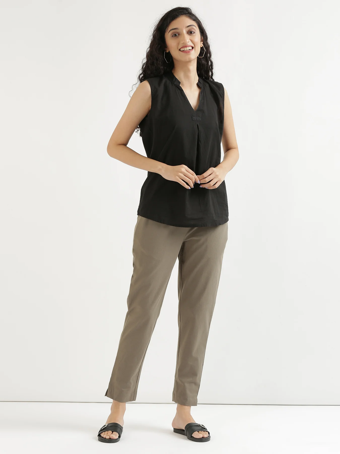 Everyday Cotton Pants - Grey