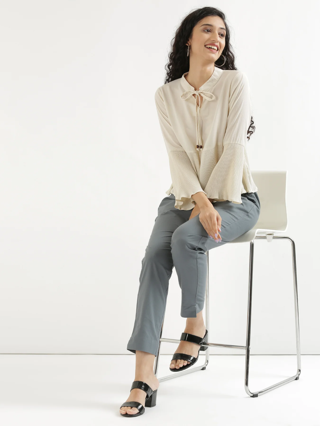 Everyday Cotton Pants - Cement Grey
