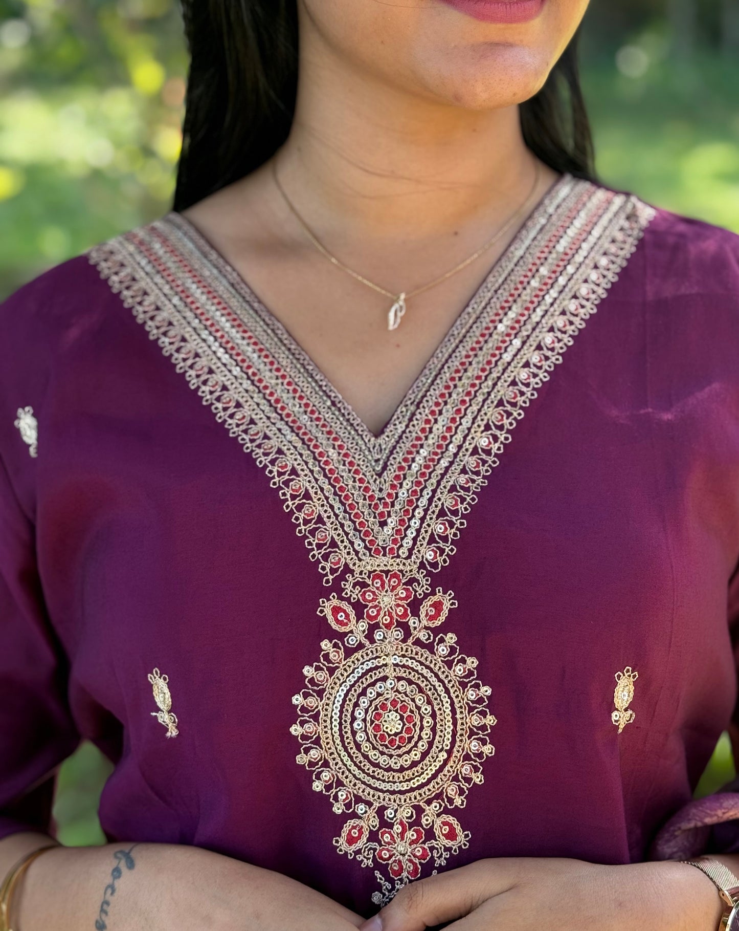 Womens Purple Straight Cut Top M - SUFFEEPurple