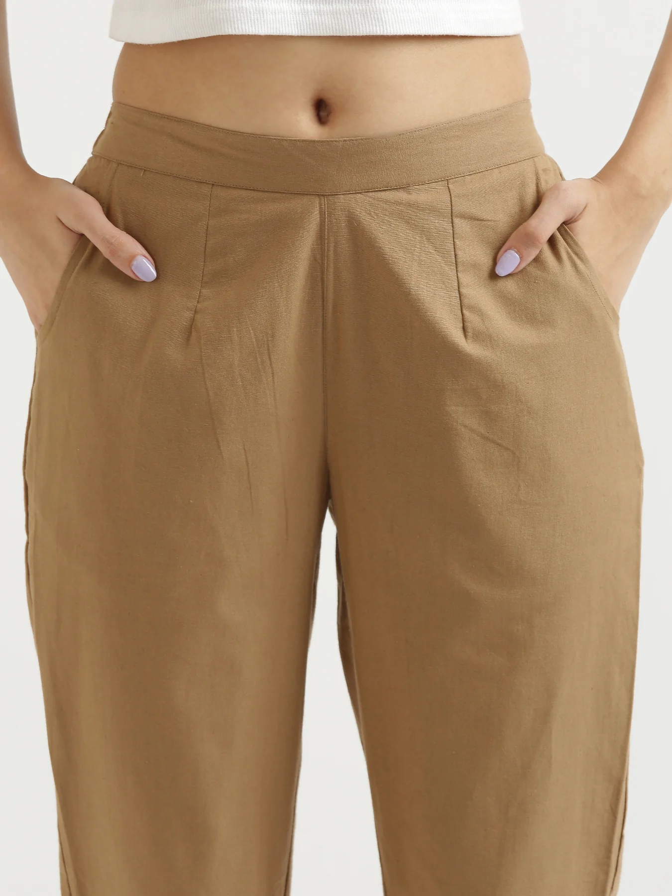 Everyday Cotton Pants - Coffee brown