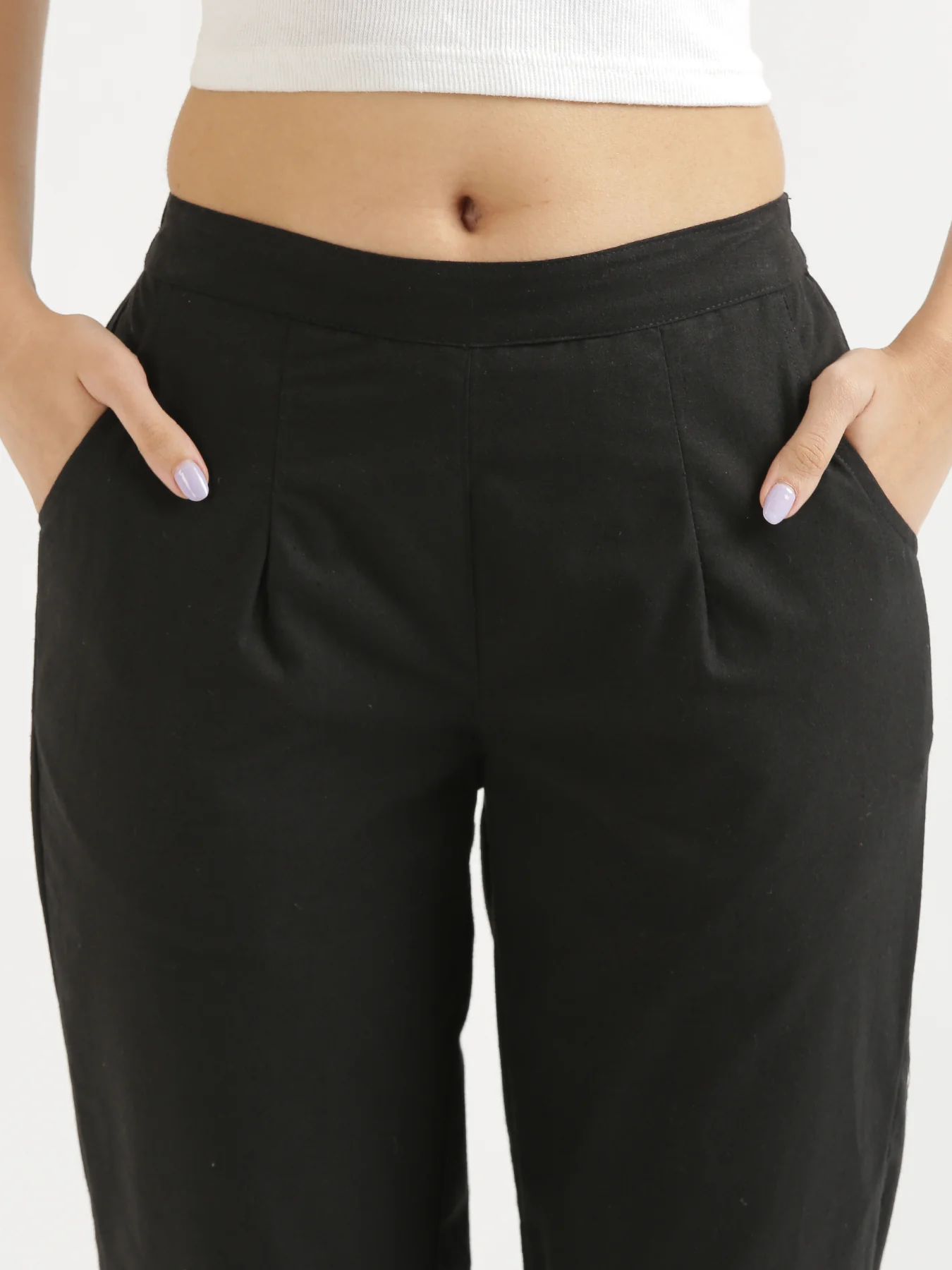 Everyday Cotton Pants - Black