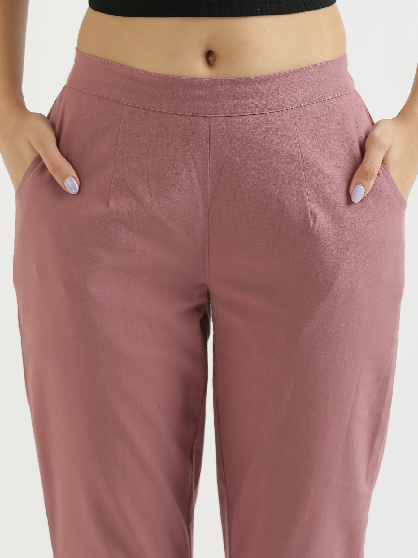 Everyday Cotton Pants - Rose Taupe