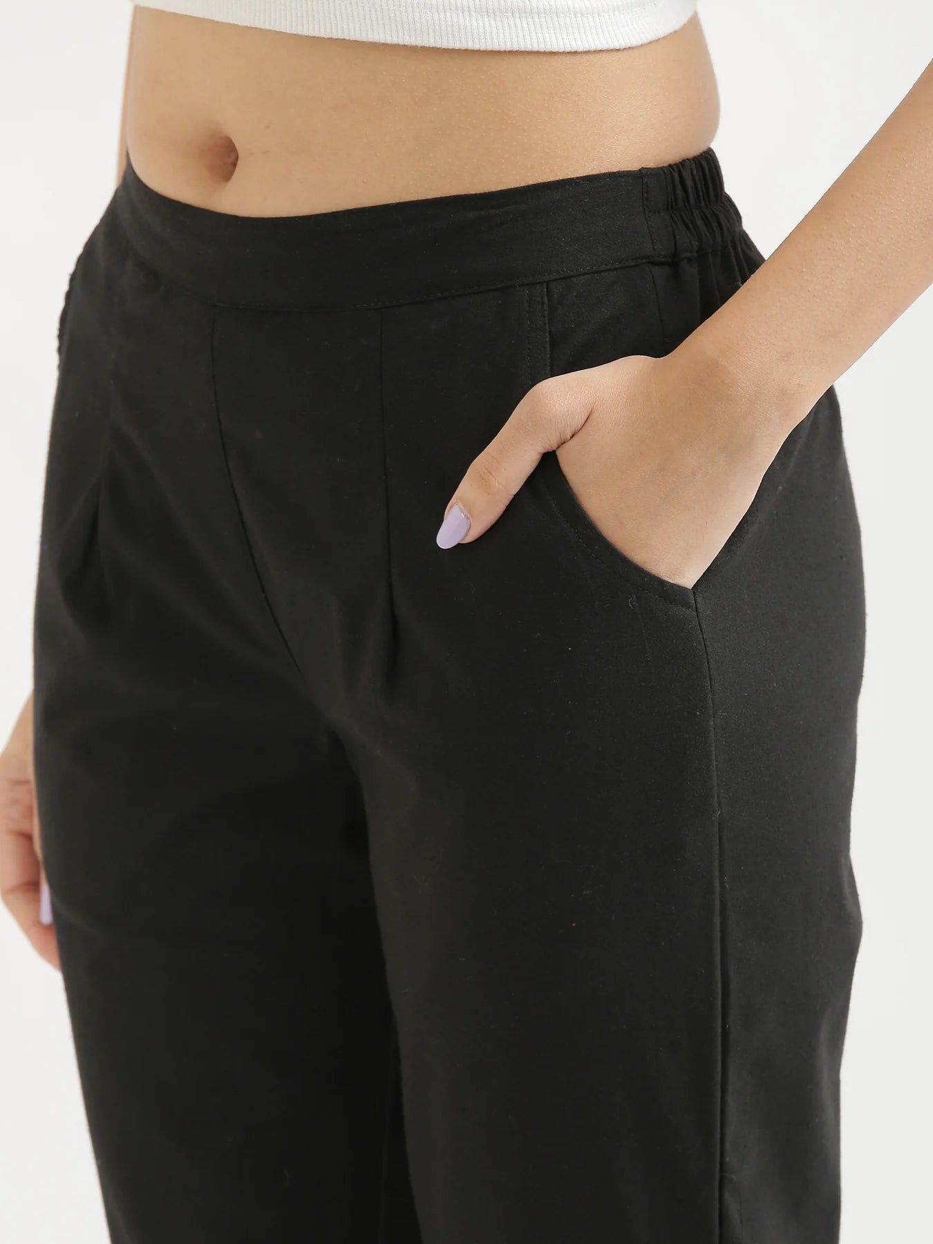 Everyday Cotton Pants - Beige
