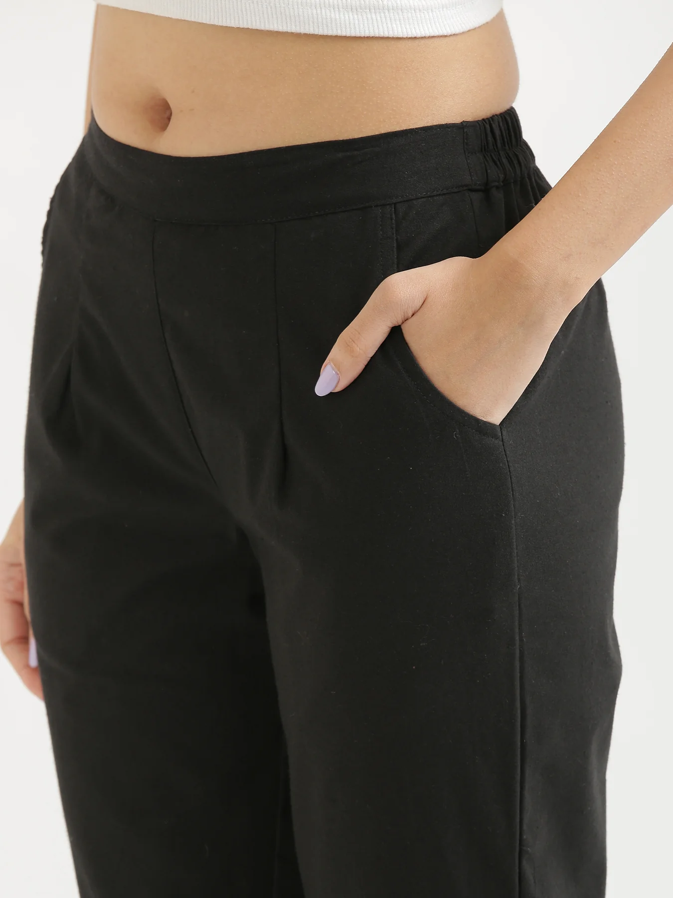 Everyday Cotton Pants - Black