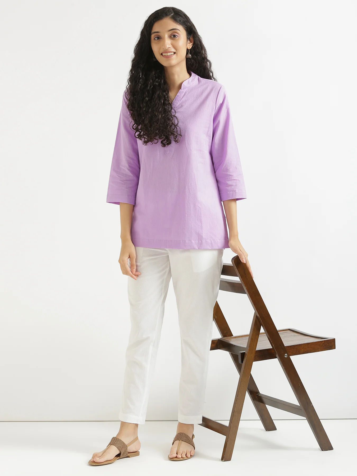 Everyday Cotton Pants - White