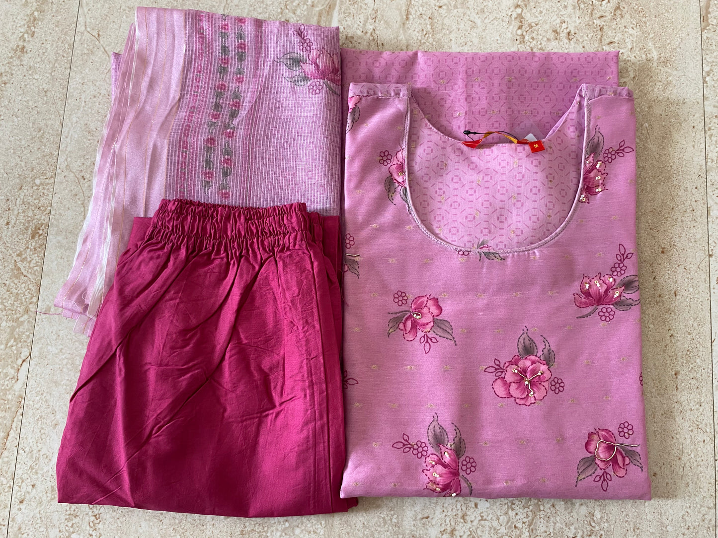 3 PCS KURTHI SET 1791021PINK