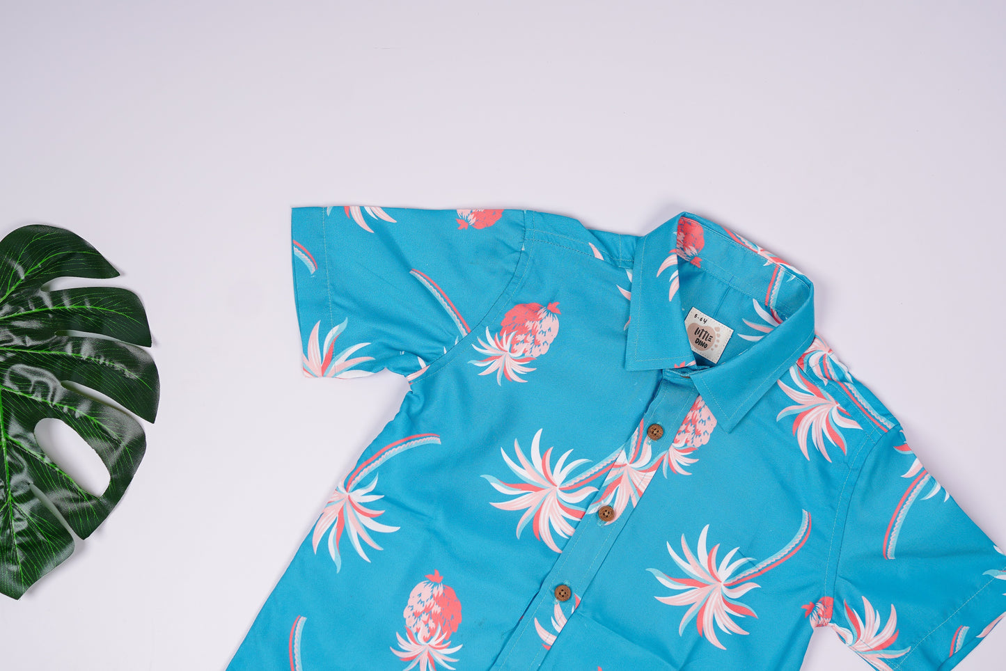 2404LDBSH0115 Boys Shirt Sky Blue Half Sleeve