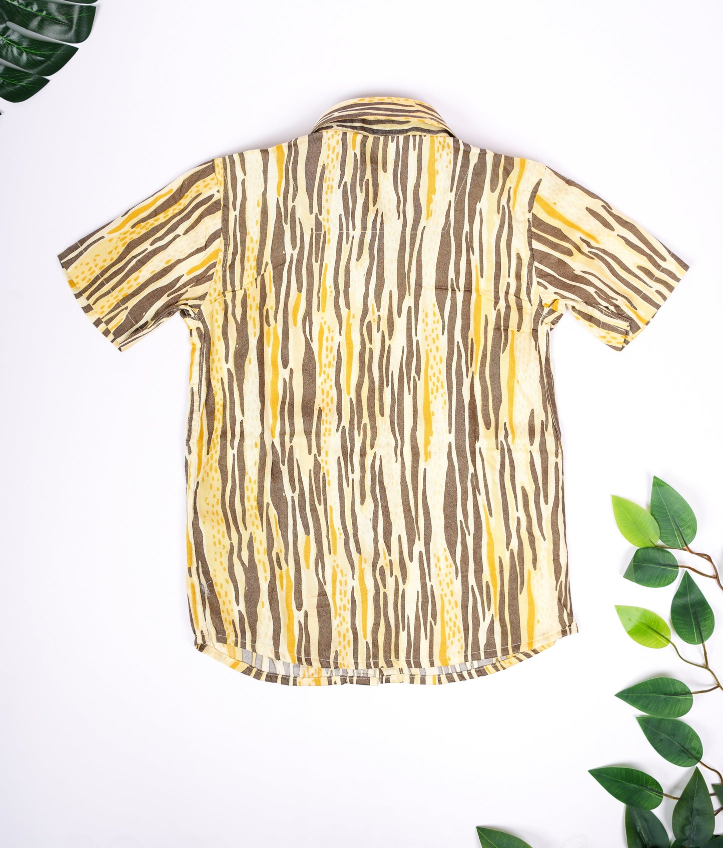 2404LDBSH0105 Boys Shirt Gold Half Sleeve