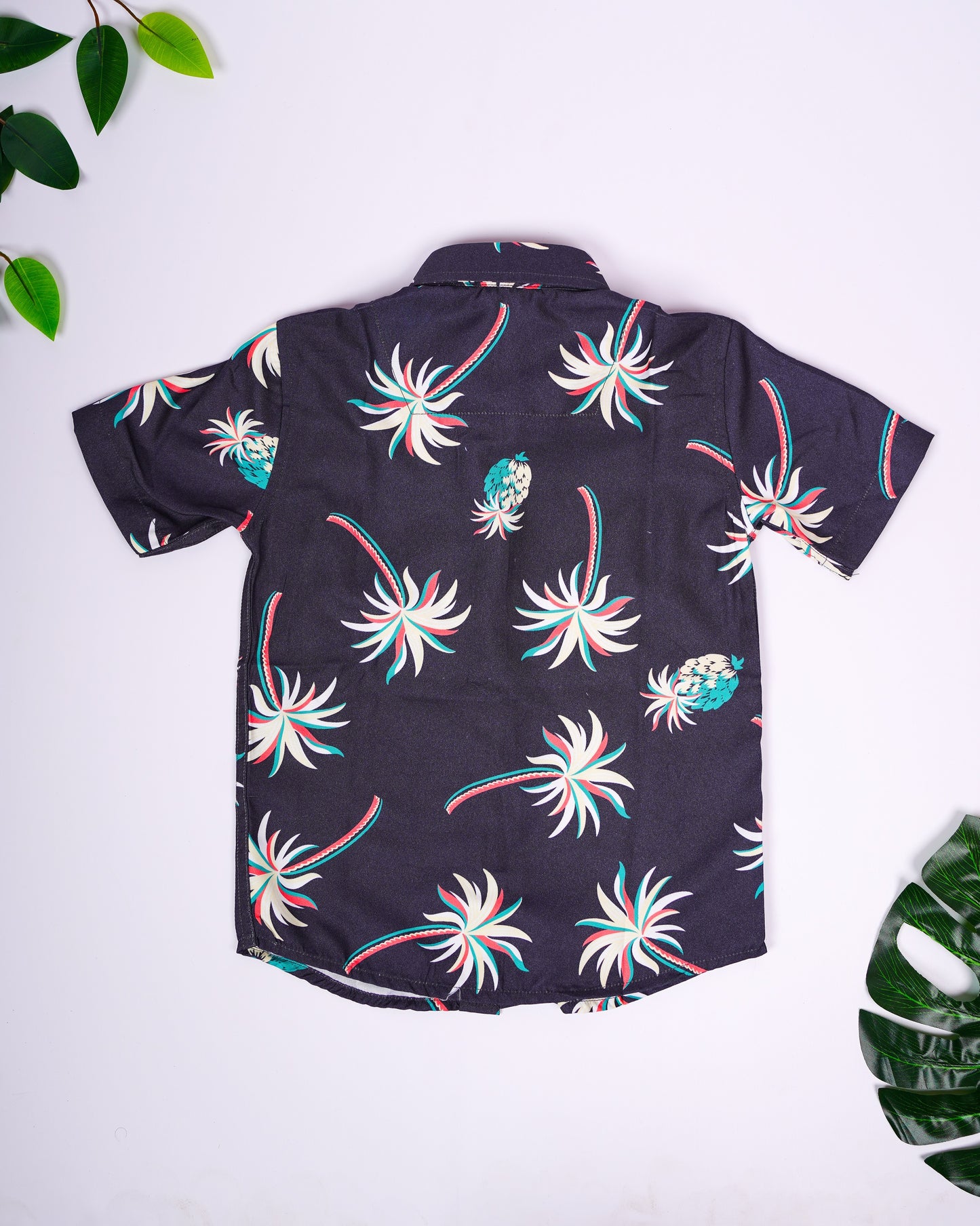 2404LDBSH0112 Boys Shirt Dark Grey Half Sleeve