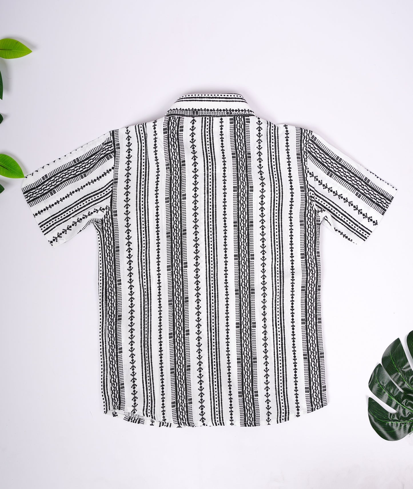 2404LDBSH0114 Boys Shirt White Half Sleeve