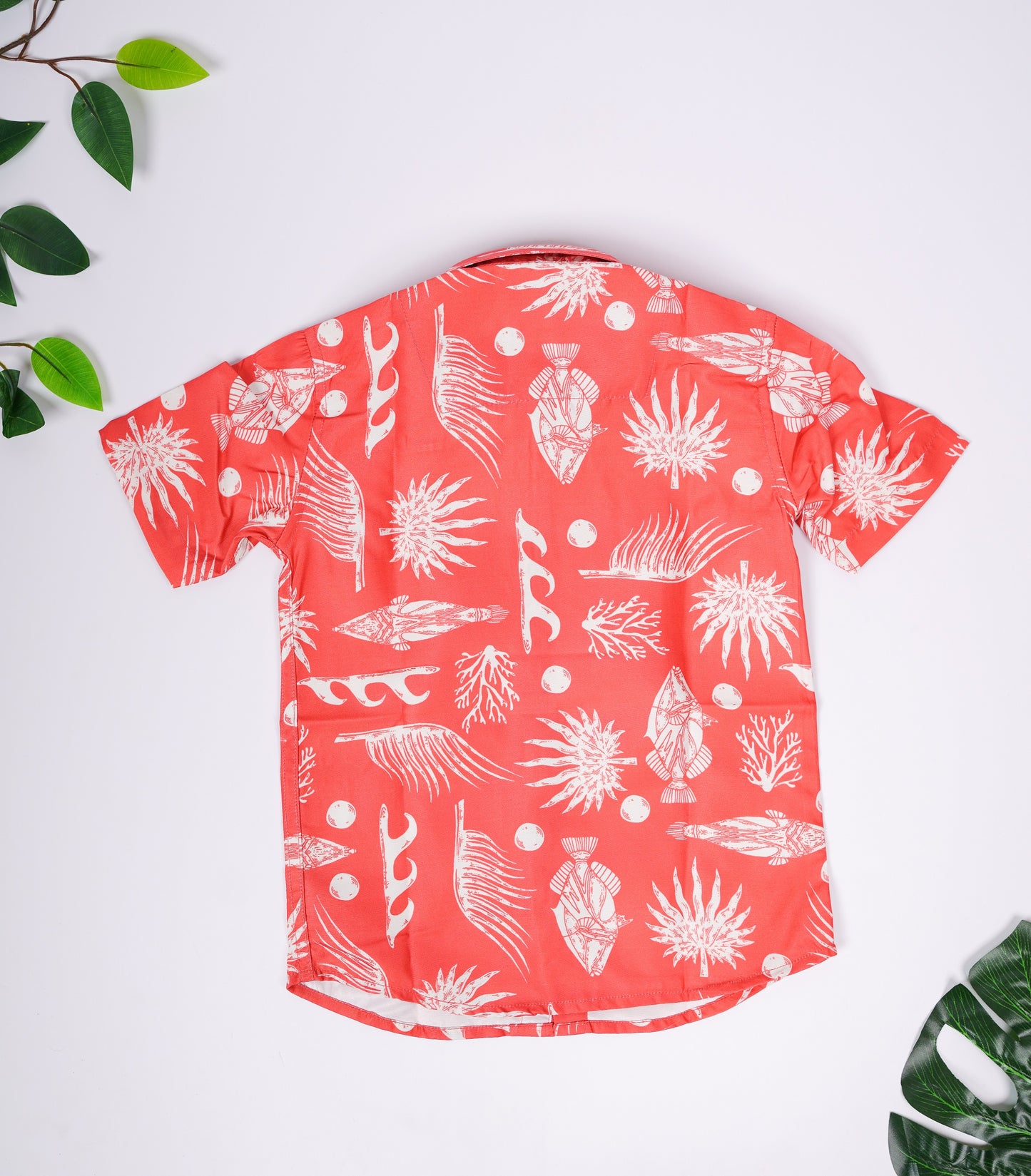 2404LDBSH0106 Boys Shirt Red Half Sleeve