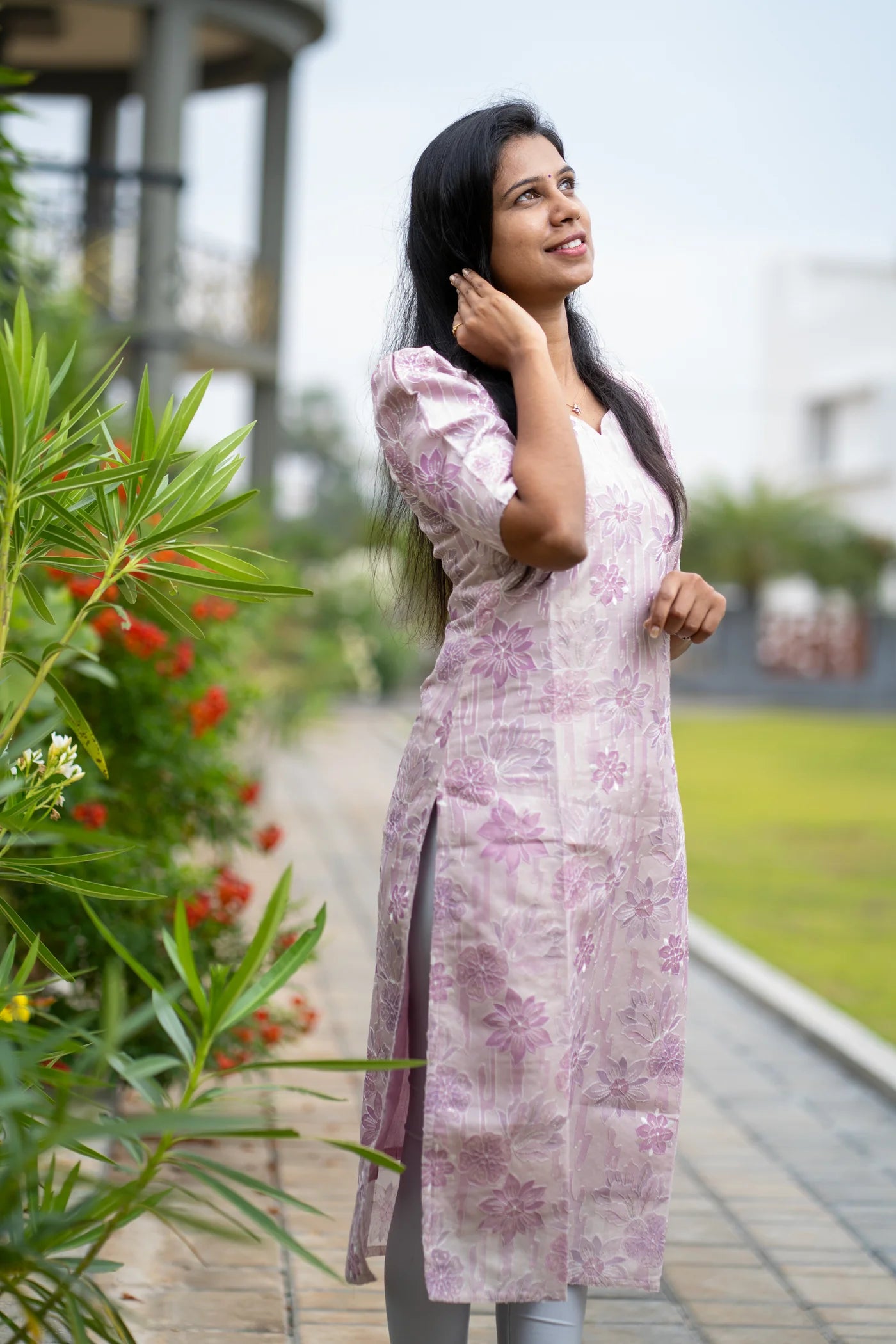 Eilaa - Pink Petaline Organza Top