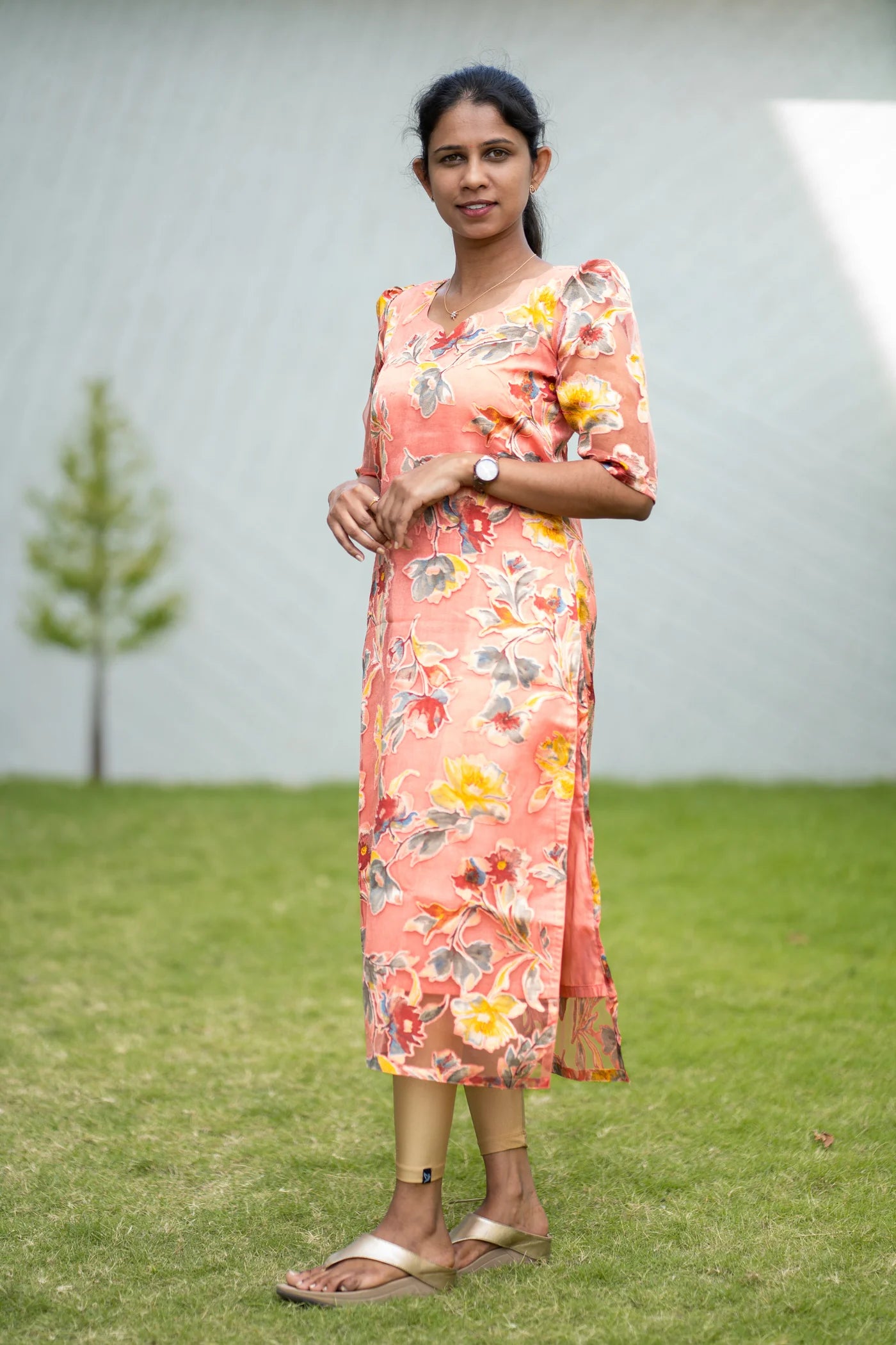 Eilaa - Blossom Citrus Top Organza Top