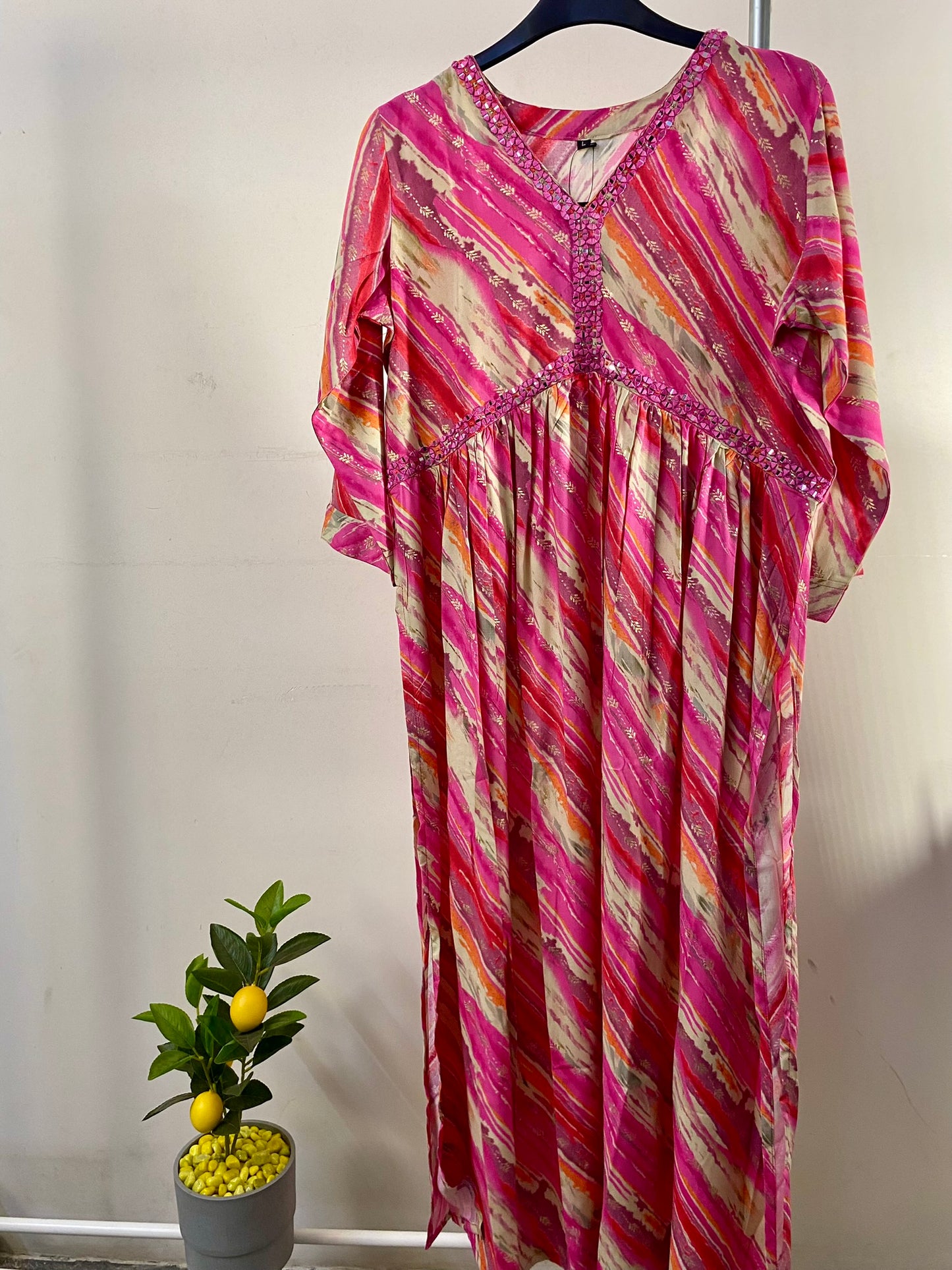 3005018PINK2 - Womens KURTHI TOP