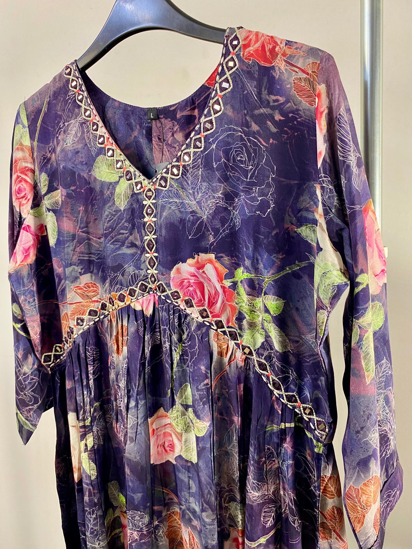3005019DARKPURPLE - Womens KURTHI TOP