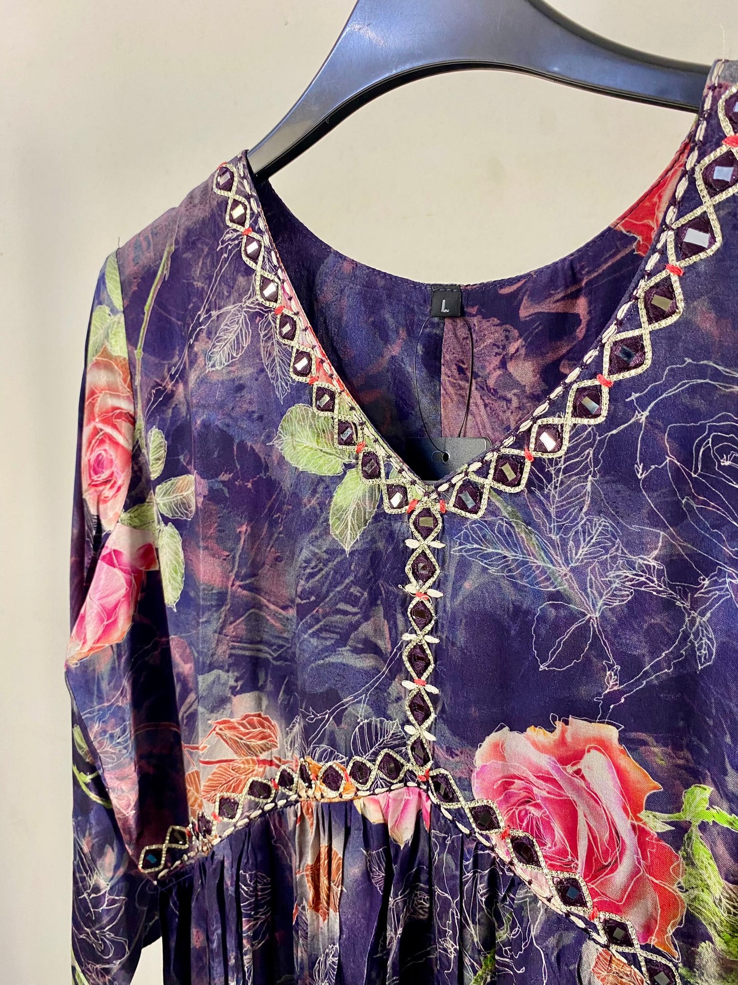 3005019DARKPURPLE - Womens KURTHI TOP
