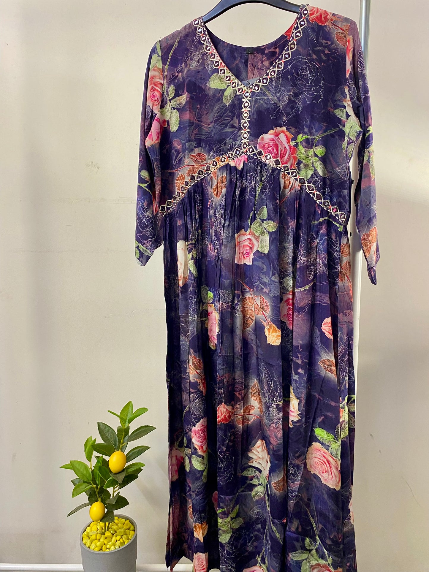 3005019DARKPURPLE - Womens KURTHI TOP