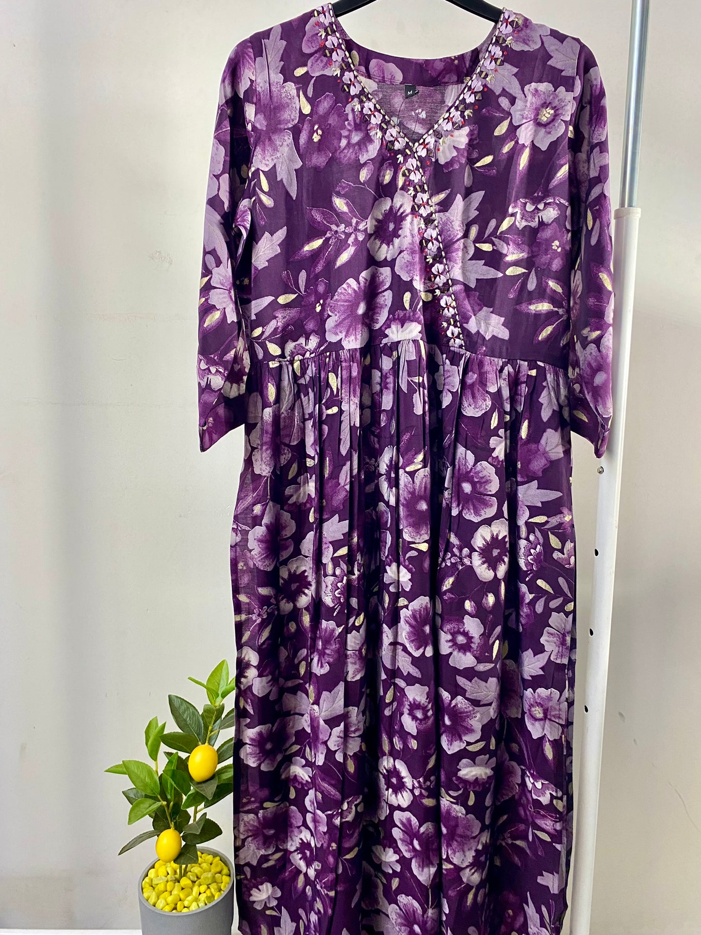 3005020DARKPURPLE - Womens KURTHI TOP