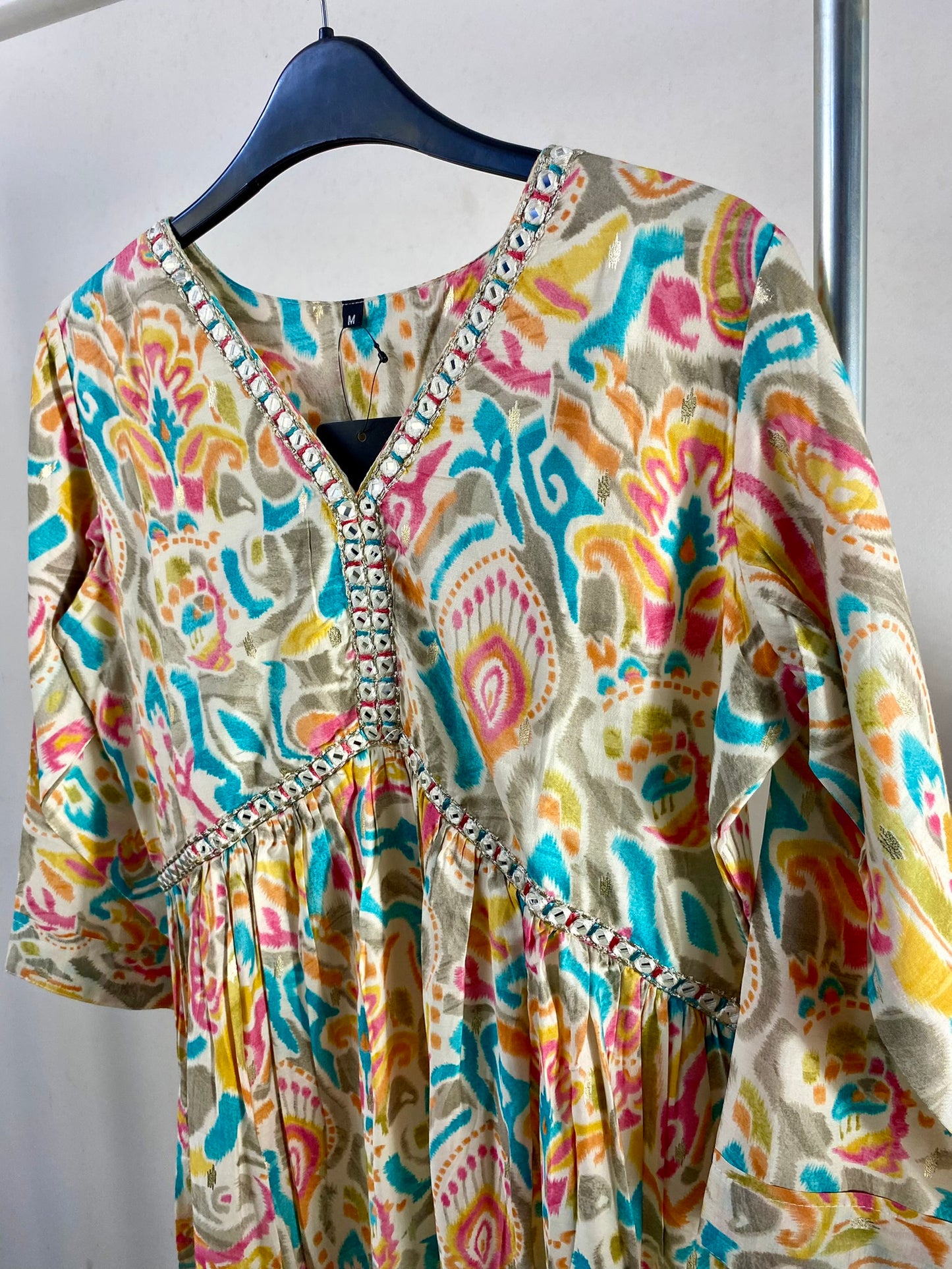 3005020OFFWHITE - Womens KURTHI TOP