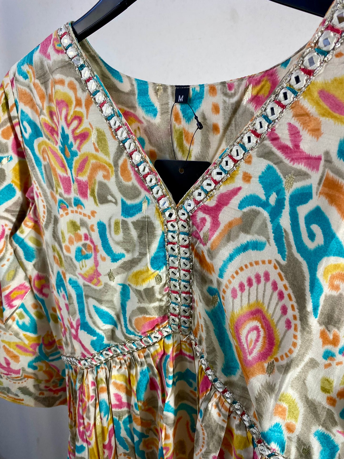 3005020OFFWHITE - Womens KURTHI TOP