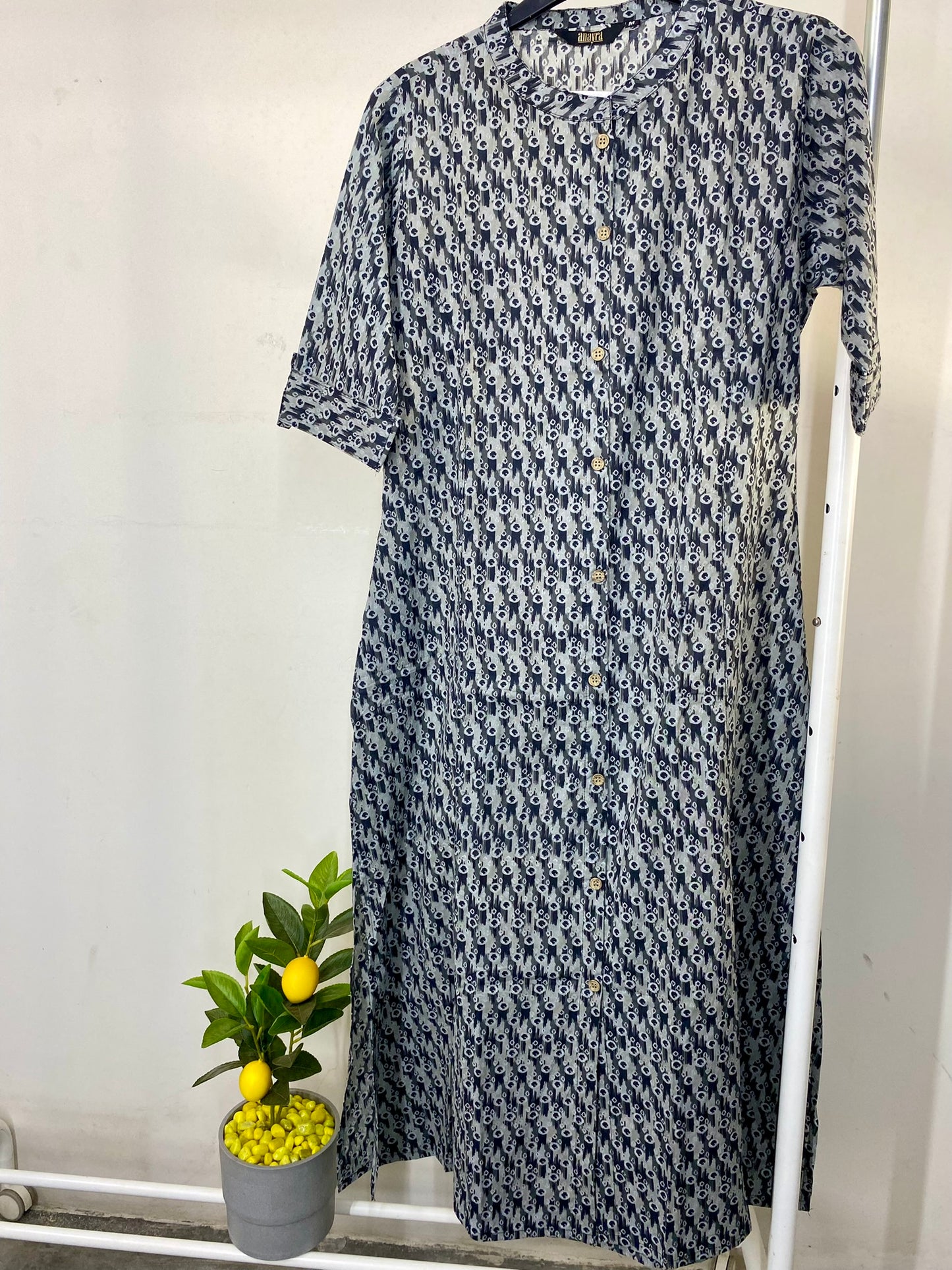 161562BLACK - Womens KURTHI TOP