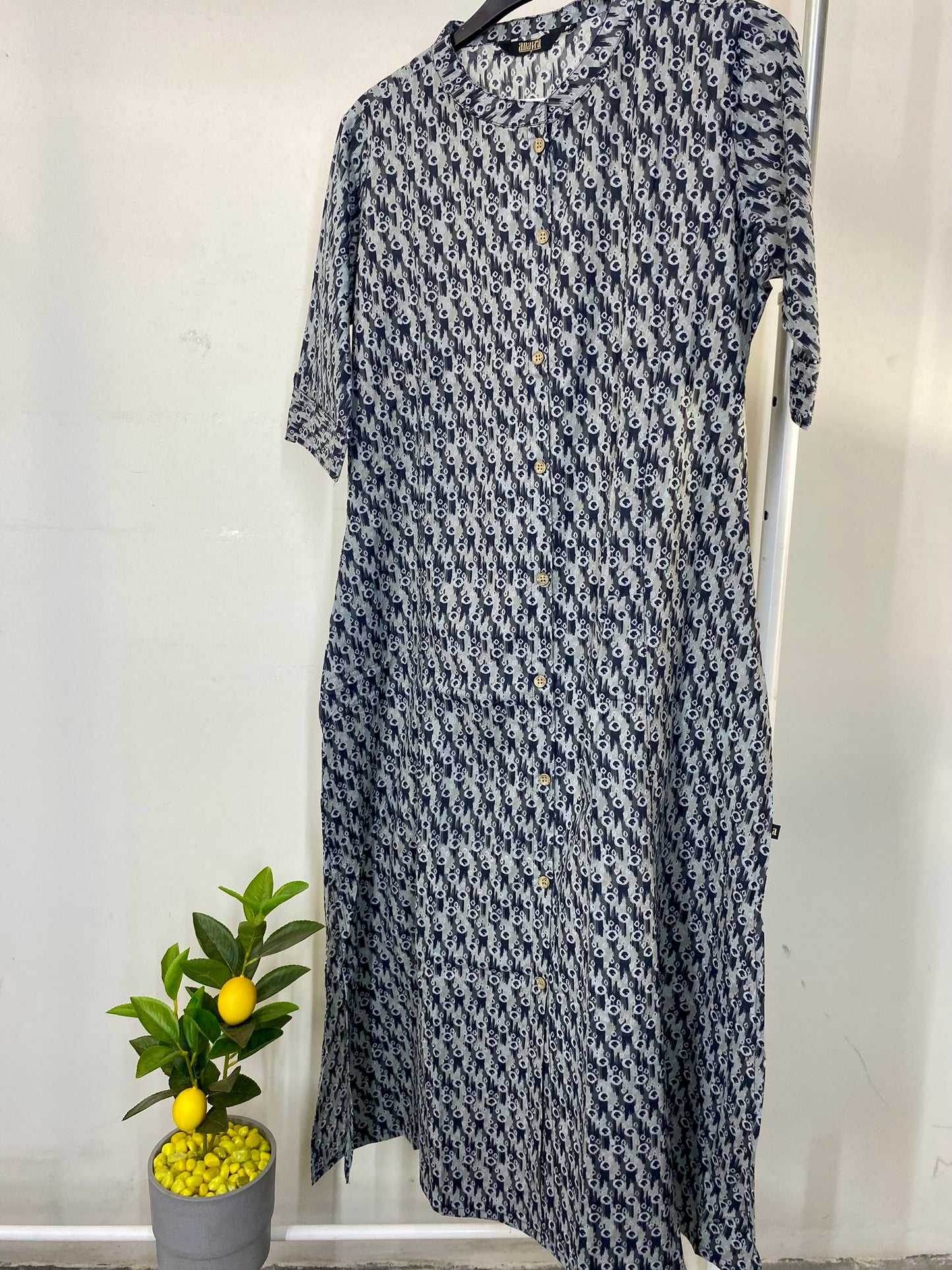 161562BLACK - Womens KURTHI TOP