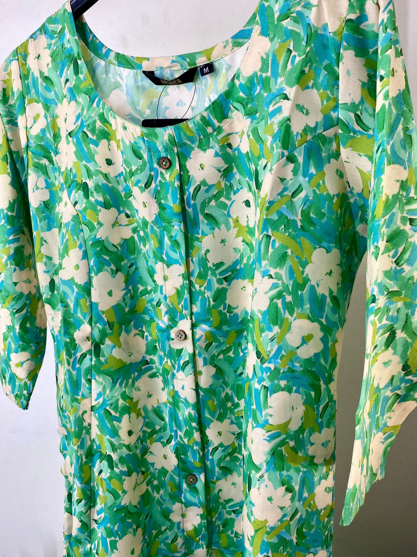 234055GREEN - Womens KURTHI TOP