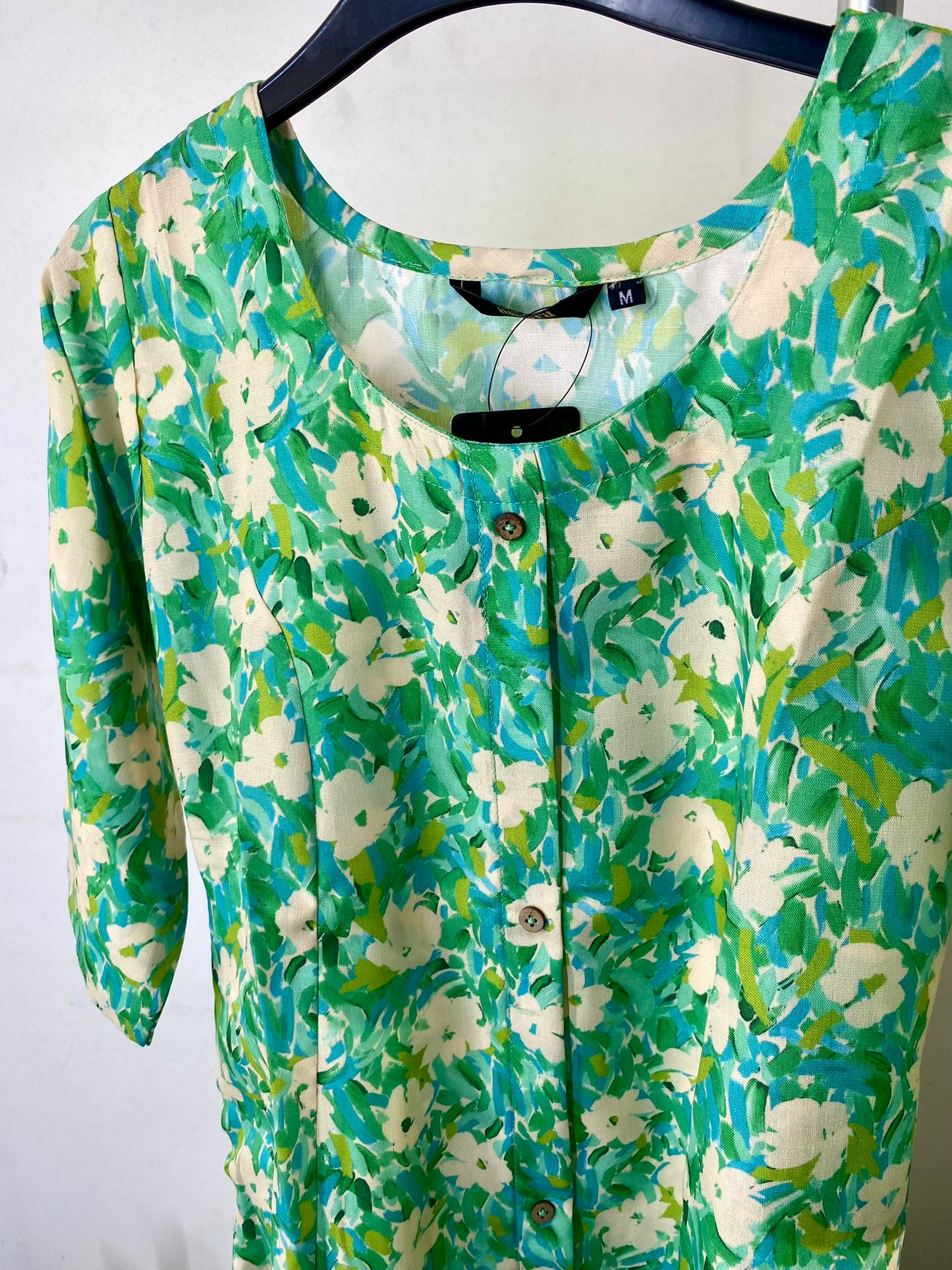 234055GREEN - Womens KURTHI TOP